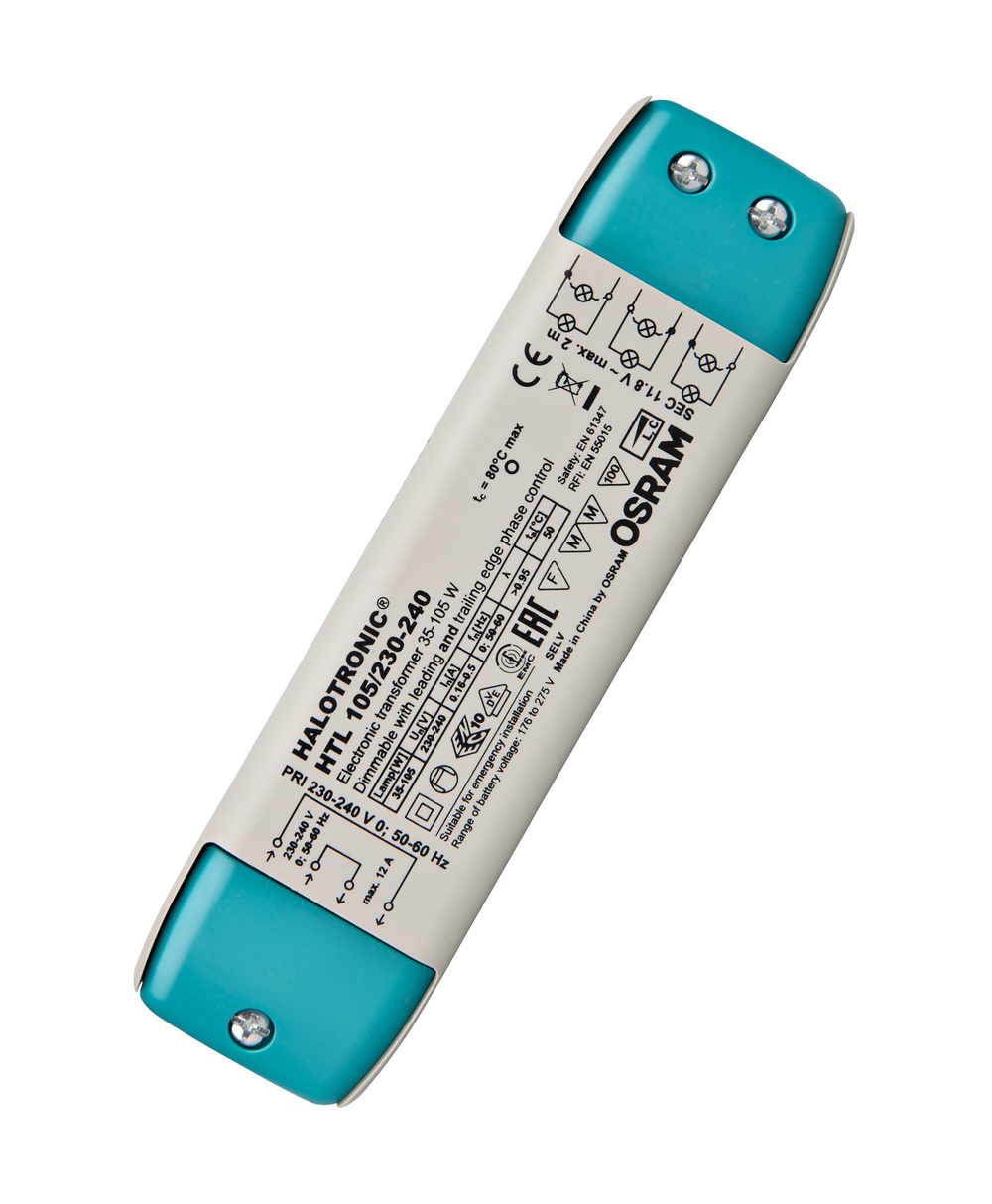 OSRAM OSRAM HALOTRONIC halogeentrafo Grijs 17x44cm - 105W - IP20
