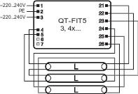 OSRAM QT FIT5 voorschakelapparaat 28x40cm - IP20