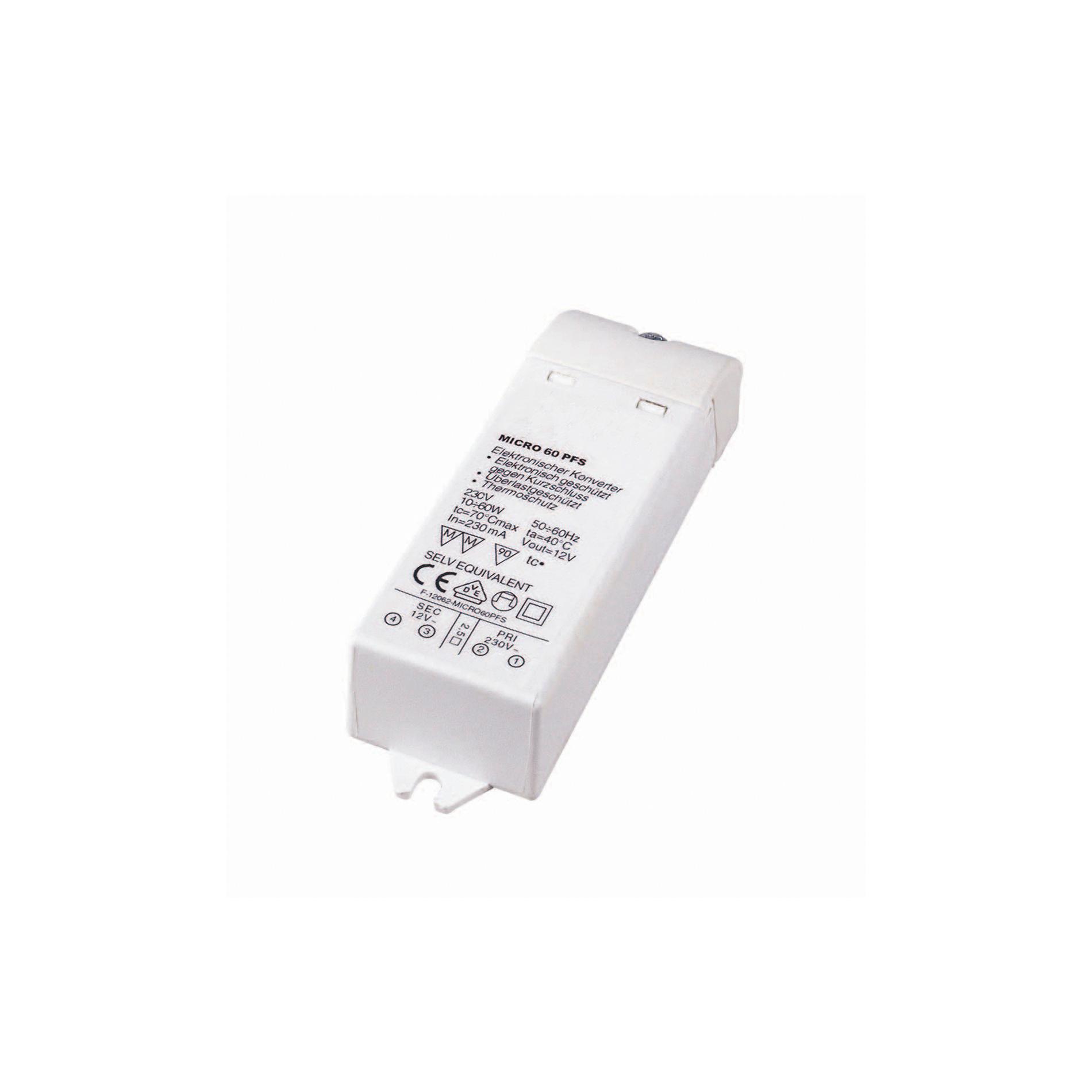 SLV E Transformer trafo 11x33cm - 60W - 12V - dimmable - IP20