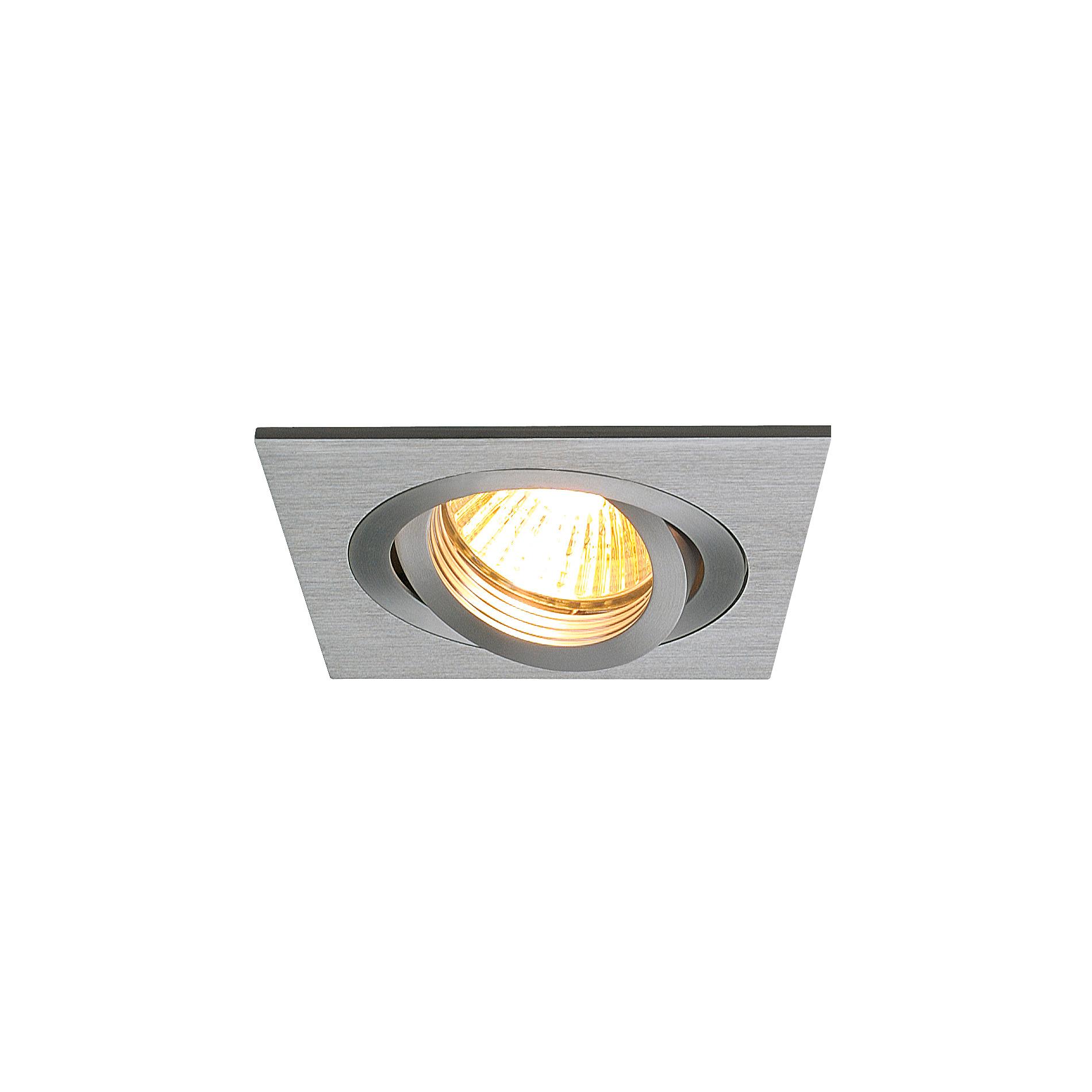 SLV new tria 78 I CS QPAR51 DL alu squa GU10 inbouwspot - 90x90cm - IP20