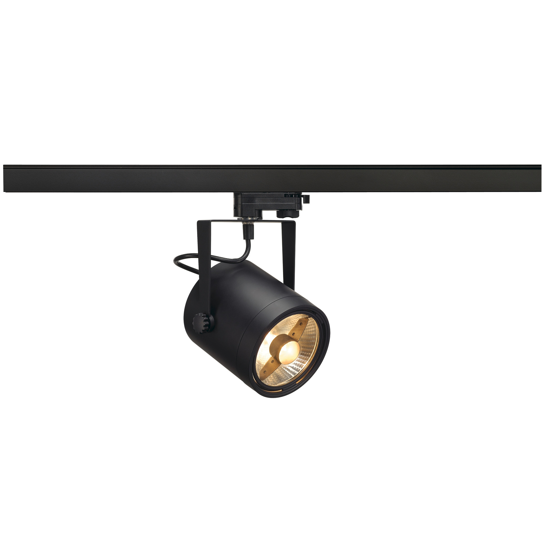 SLV SLV EURO SPOT ES111 rond zwart GU10 incl. 3-fase adapter - 17.5W - IP20