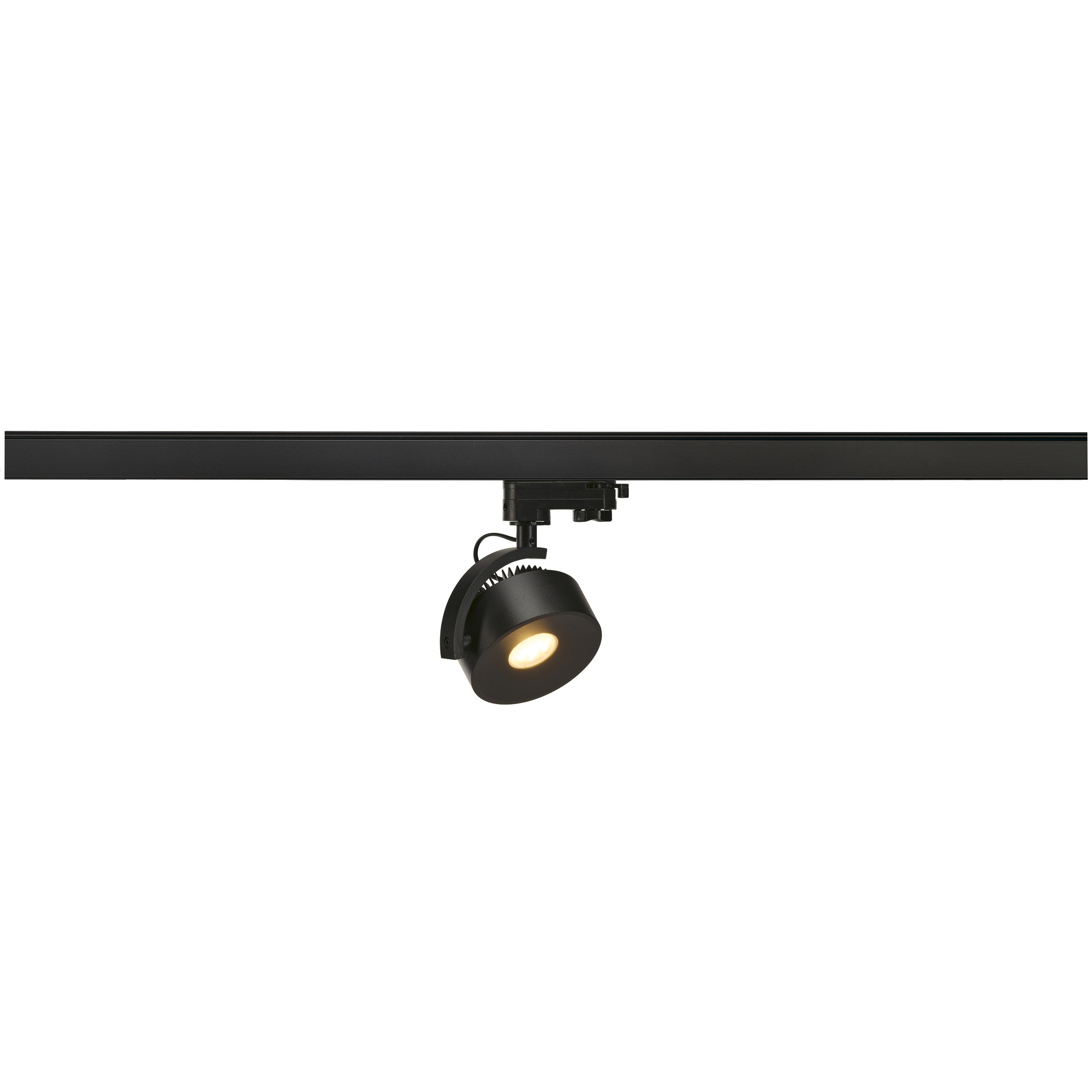 SLV SLV - kalu - 3~ TRACK LEDDISK black 3000K 8 - ZWART 3K - Led opbouw spot 14x17cm - 970lm - 13W -
