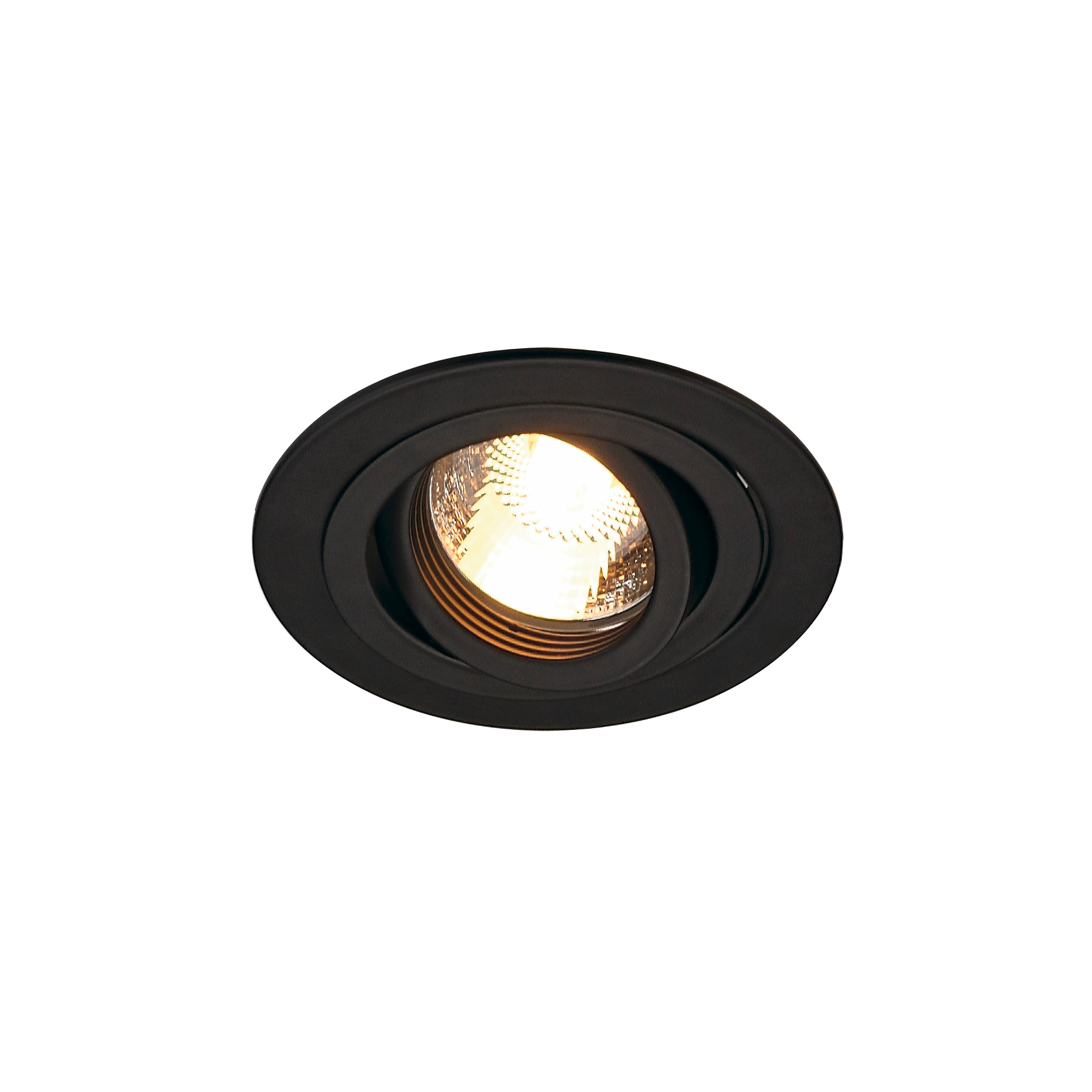 SLV SLV new tria 78 I LS QPAR51 DL black ro GU10 inbouwspot 12x93cm - 50W - IP20