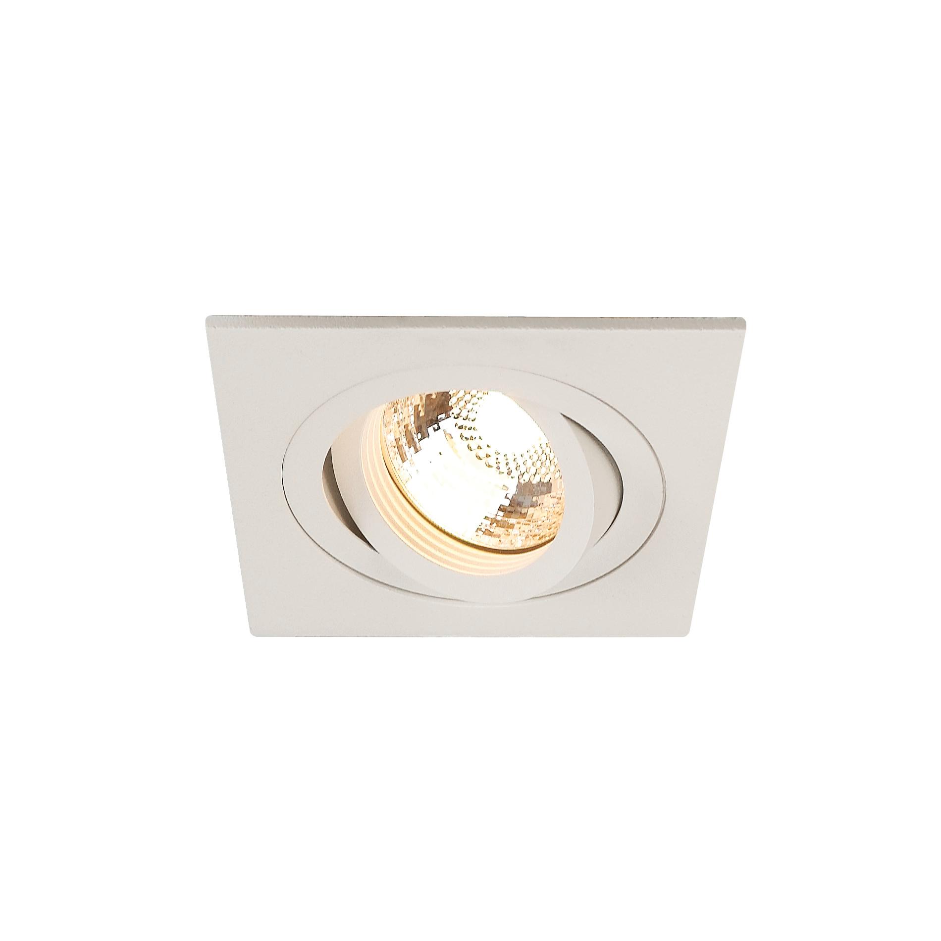 SLV - new tria - 78 I LS QPAR51 DL white sq - - GU10 inbouwspot