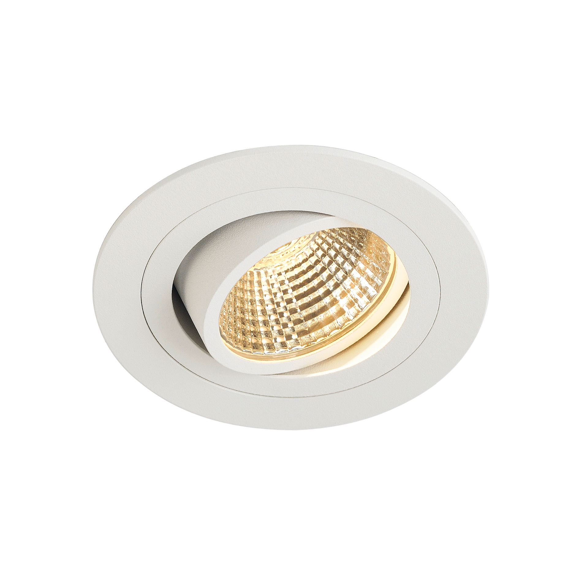 SLV SLV new tria 77 I DL white round led inbouwspot laag plafond - 645lm - 8W - 2700K - IP20