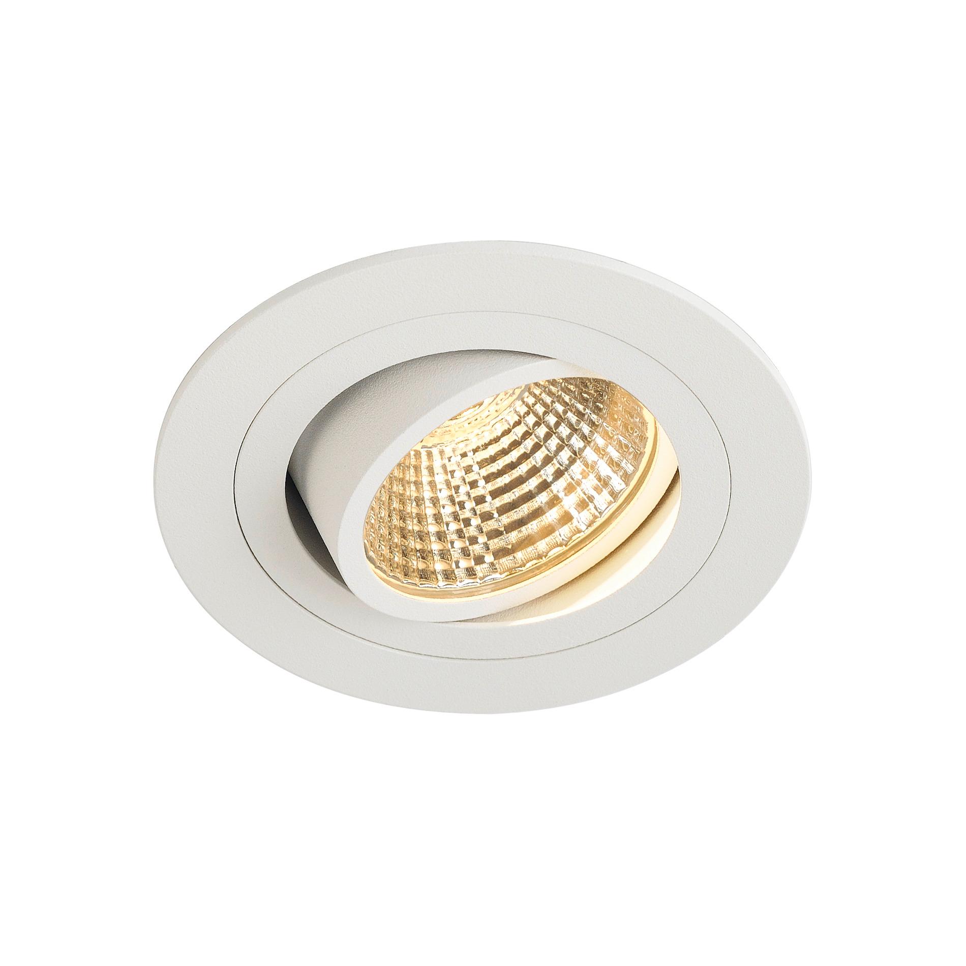 SLV new tria 77 I DL white round led inbouwspot laag plafond - 645lm - 8W - 2700K - IP20
