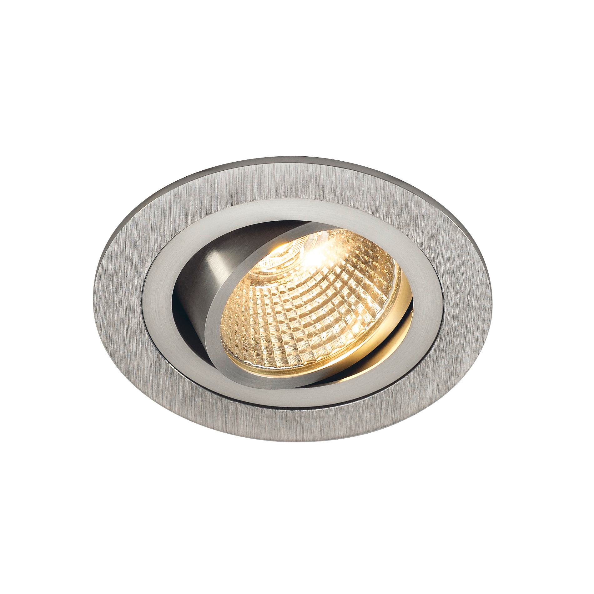 SLV SLV new tria 77 I DL alu round inbouwspot voor laag plafond - 645lm - 8W - 2700K - IP20