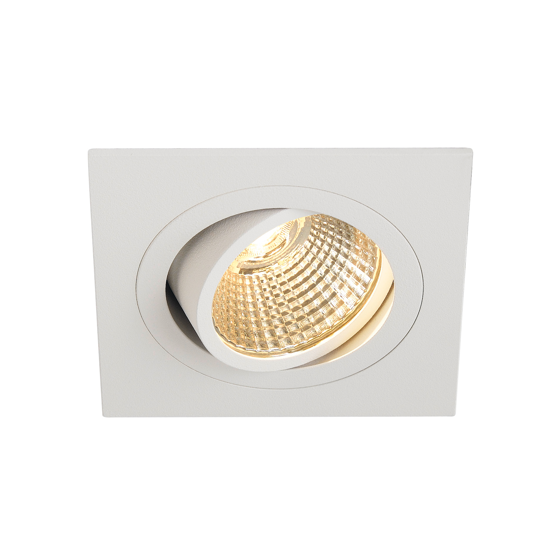 SLV SLV new tria 77 CS DL white squar inbouwspot voor laag plafond - 645lm - 8W - 2700K - IP20