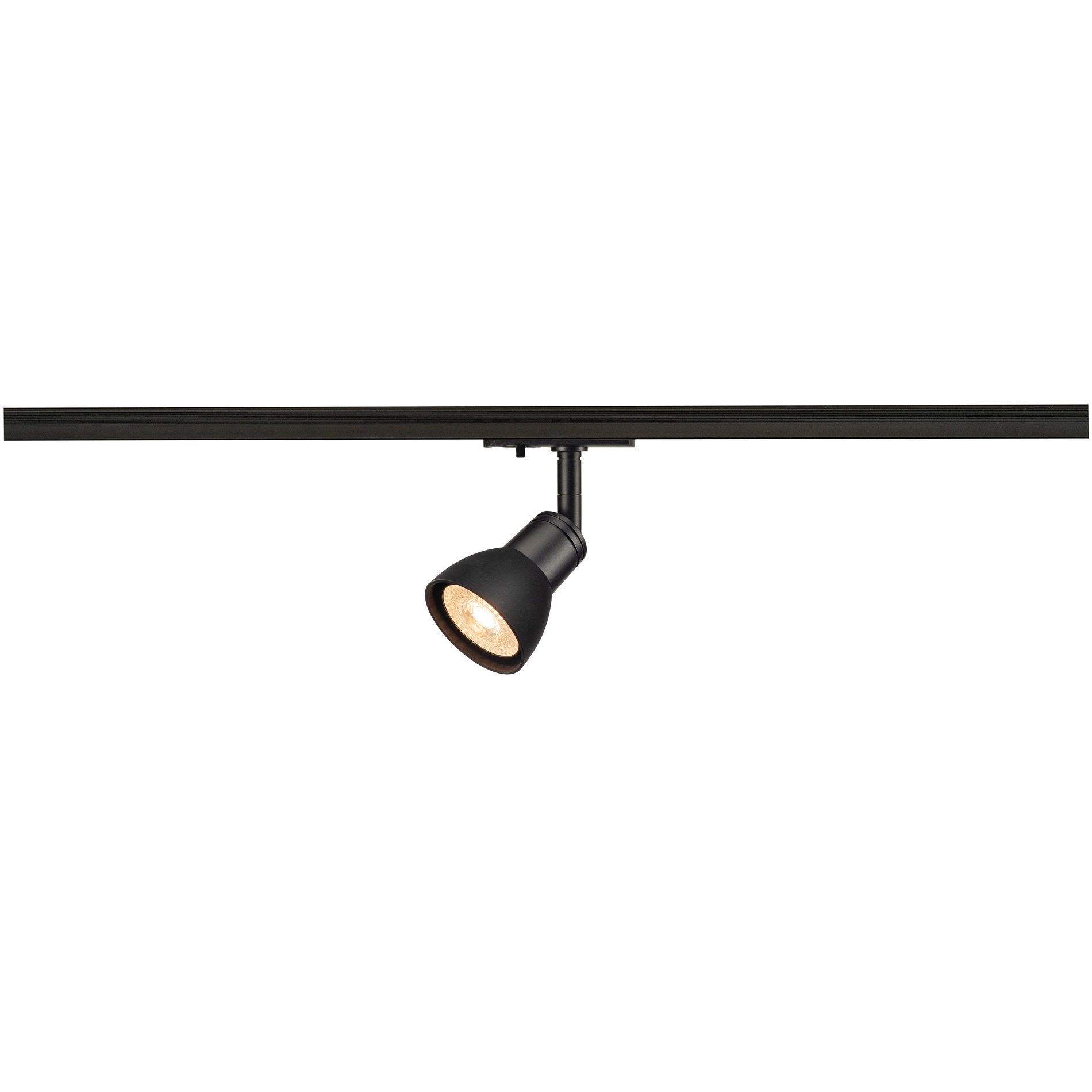 SLV SLV PURIA 1-FASE LED uitwisselbaar ZWART 1XGU10 13x11cm - 10W - IP20
