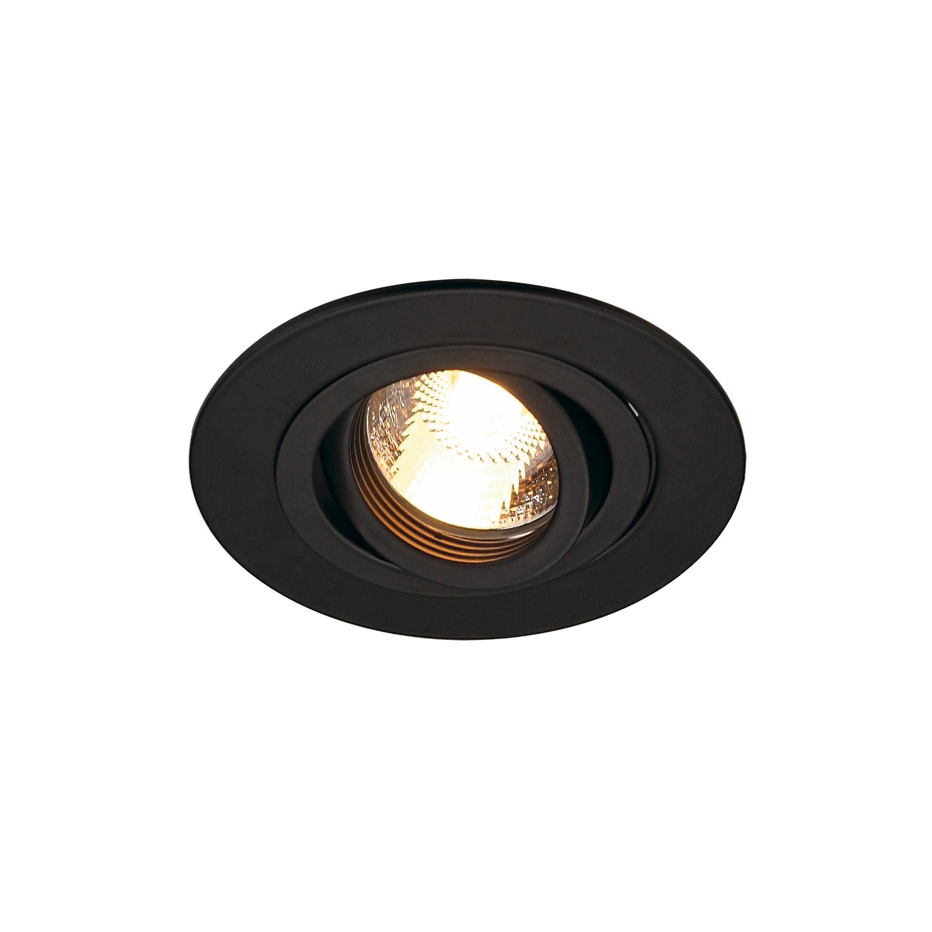 SLV new tria 78 I XL CS QPAR51 DL black GU10 inbouwspot 11x11cm - 50W - IP20