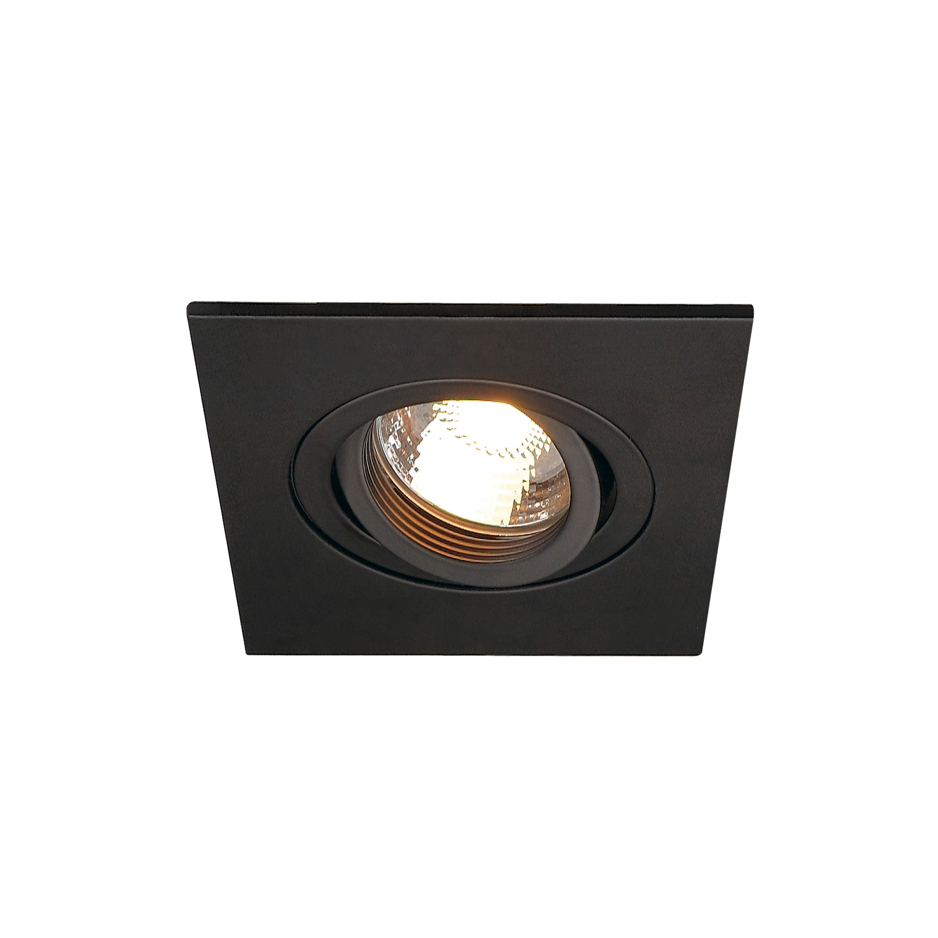 SLV SLV new tria 78 I XL CS QPAR51 DL black GU10 inbouwspot 11x11cm - 50W - IP20