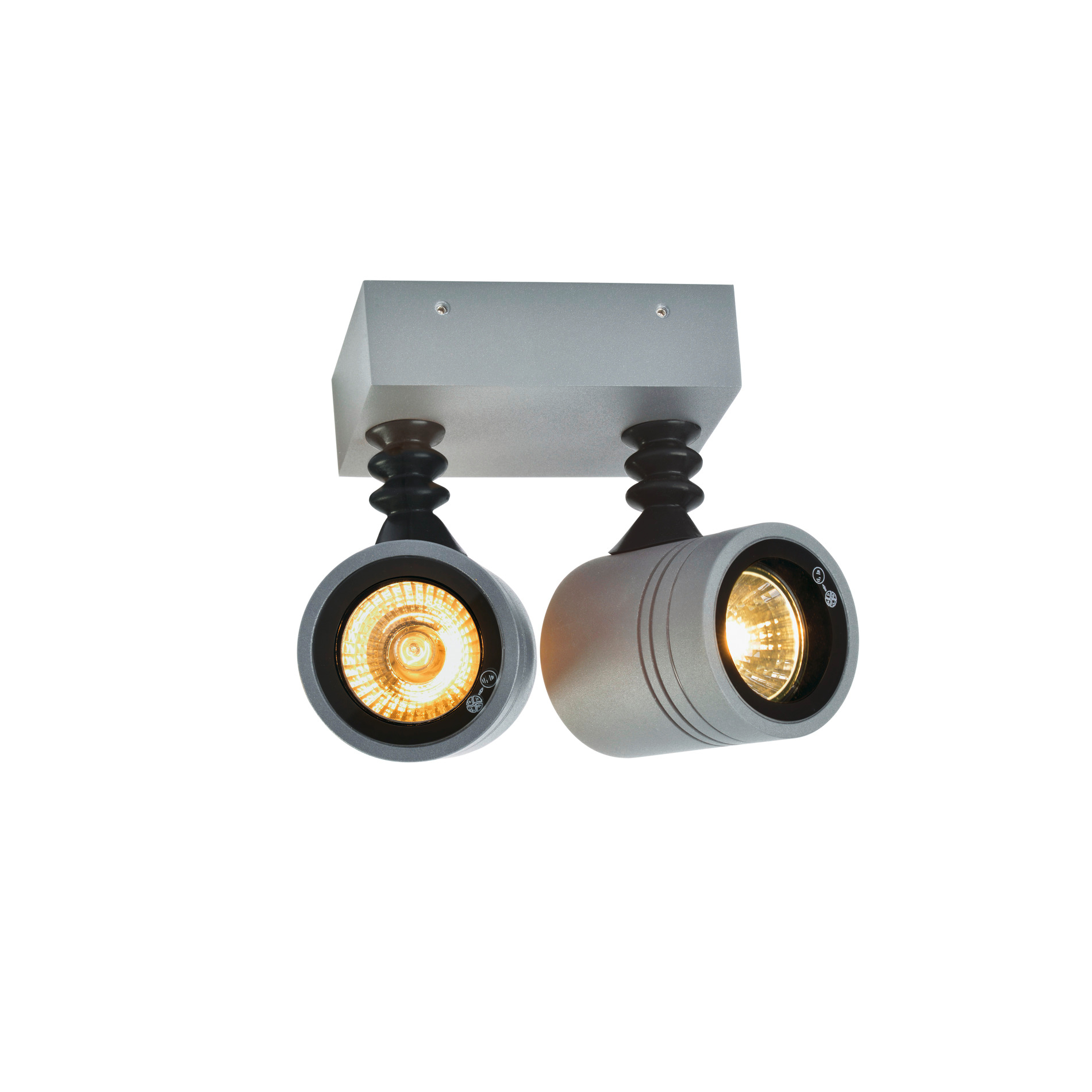 SLV SLV myra QPAR51 WL SPOT grey GU10 LED uitwisselbaar - 15x98cm - 50W - IP55