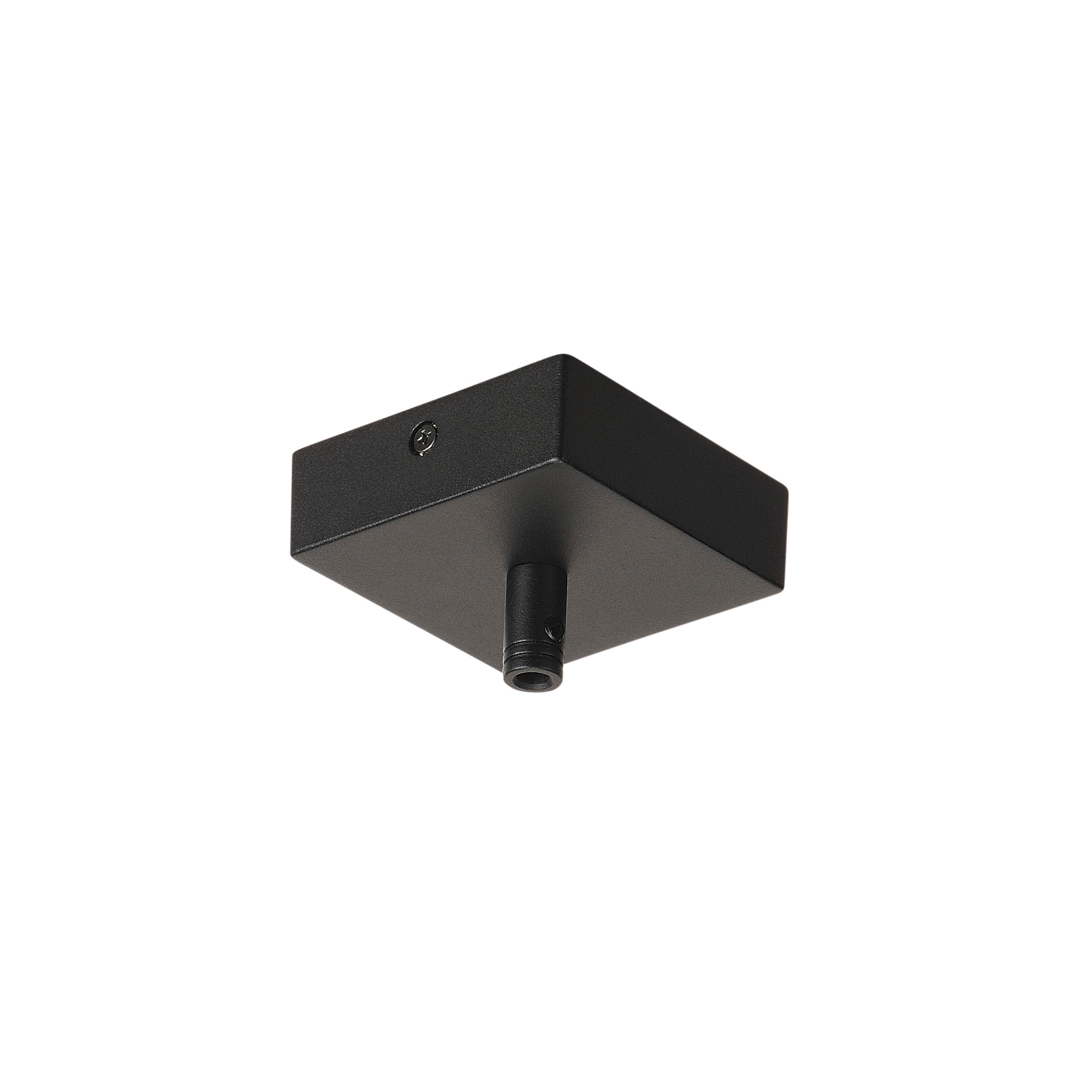 SLV SLV Plafondrozet GLENOS mat zwart 8,5x8,5x2,7cm - met trekontlasting