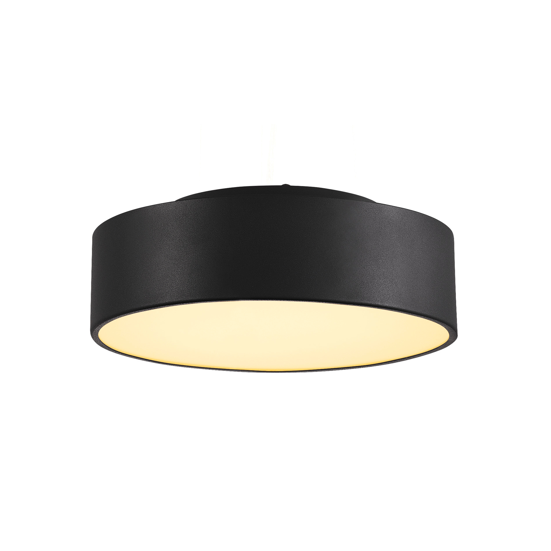 SLV SLV medo 30 CL black armatuur met nood 11x28cm - 1000lm - 15W - 3000K - IP20