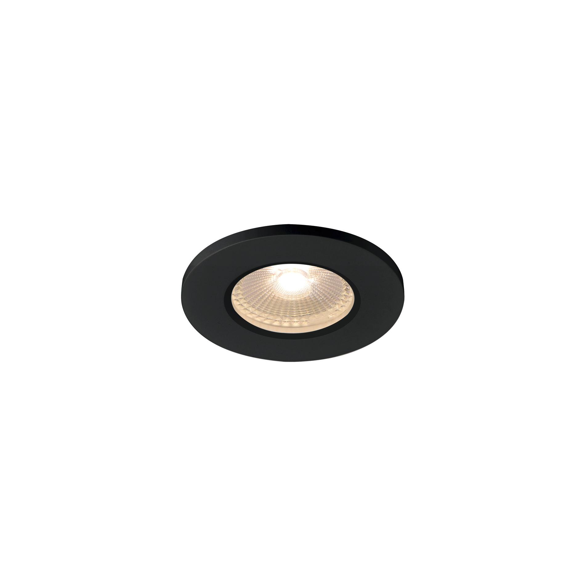 SLV KAMUELA ECO plafondinbouwarmatuur led zwart dimbaar - 500lm - 6W - 3000K - IP65