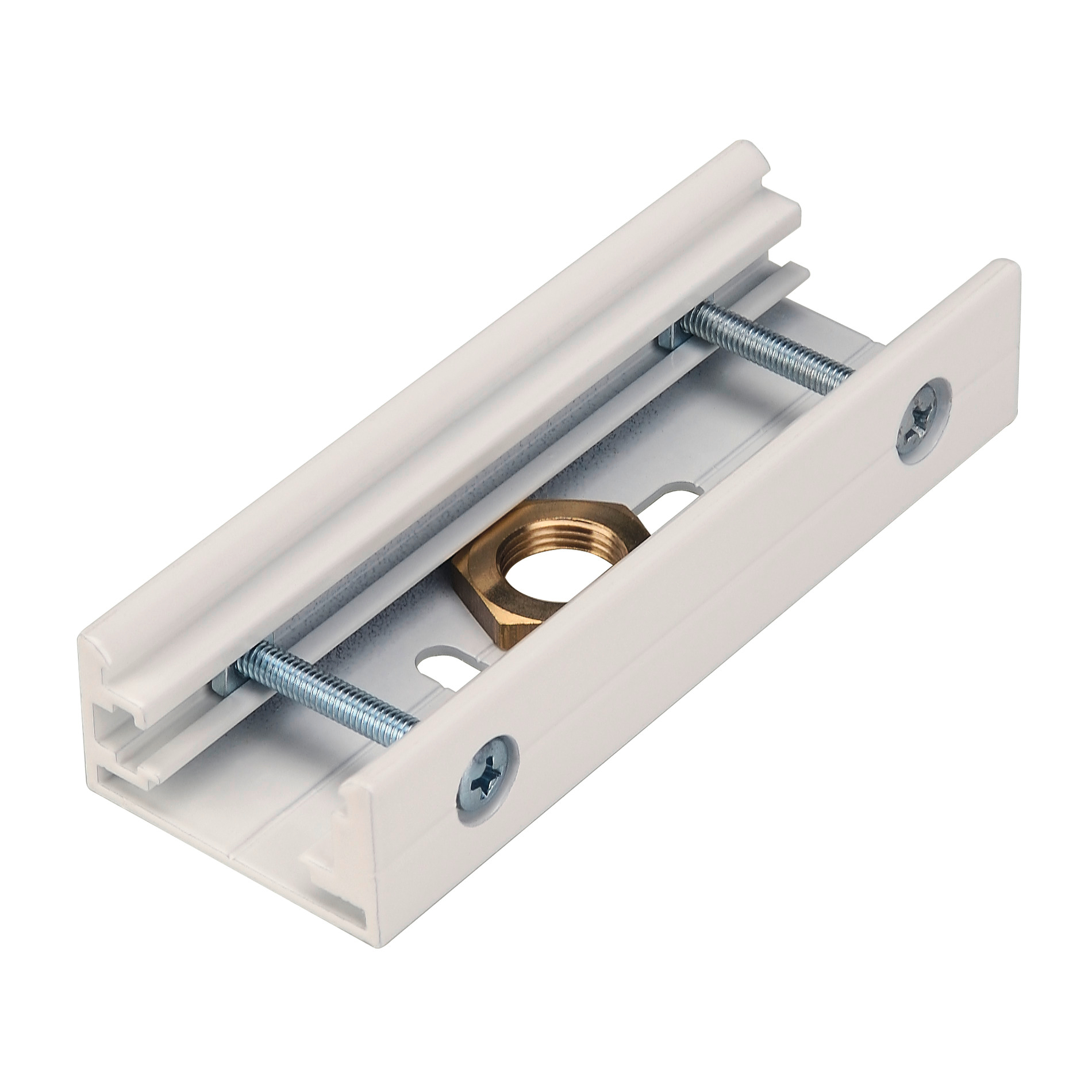 SLV SLV - eutrac system - EUTRACu00ae Joint connector RAL9016 - VOEGENVERB 3-F RAIL WIT - Toebeh. 3 fase