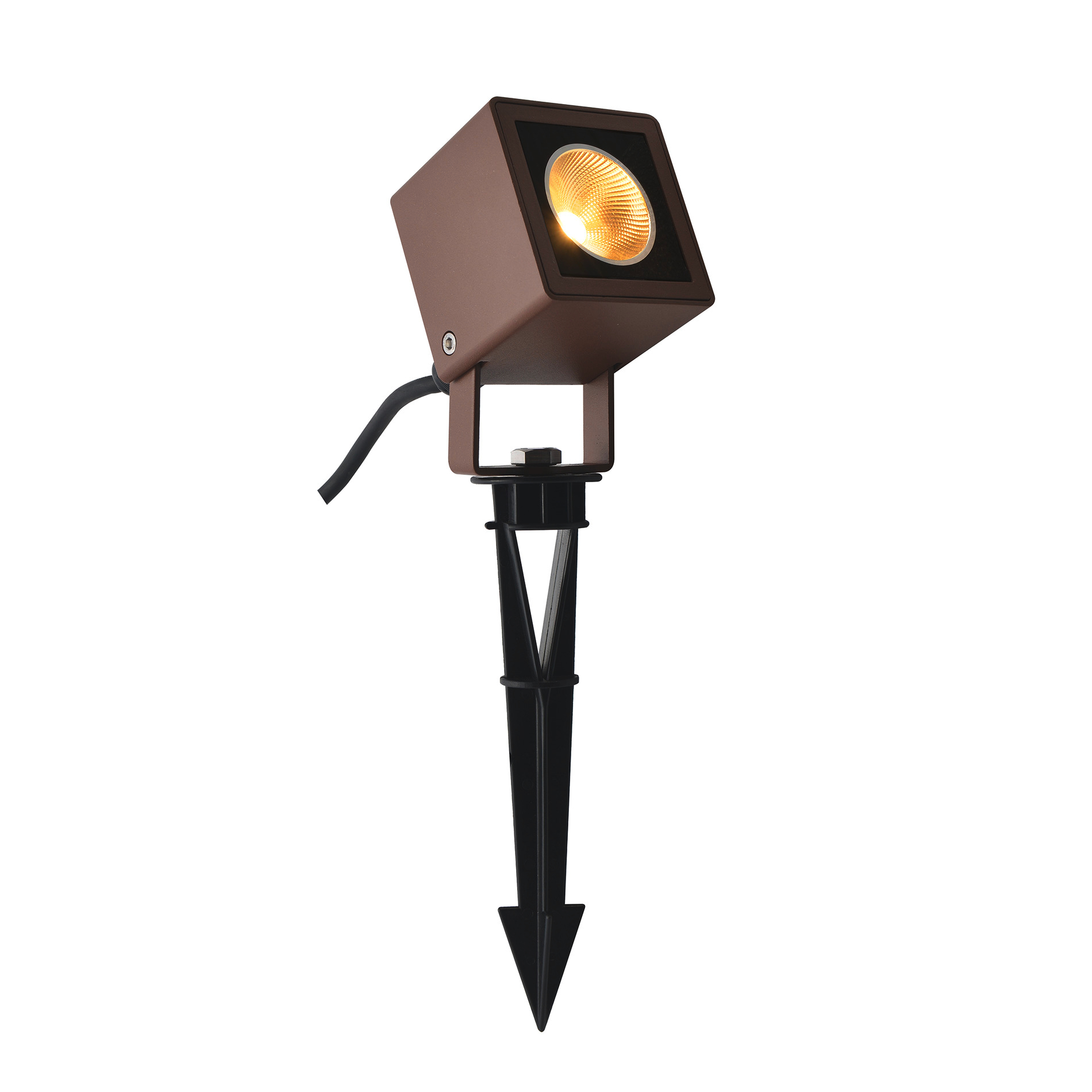 SLV SLV NAUTILUS 10 Spike led buitenlamp met grondpin roestkleurig - 660lm - 8.5W - 3000K - IP65 -