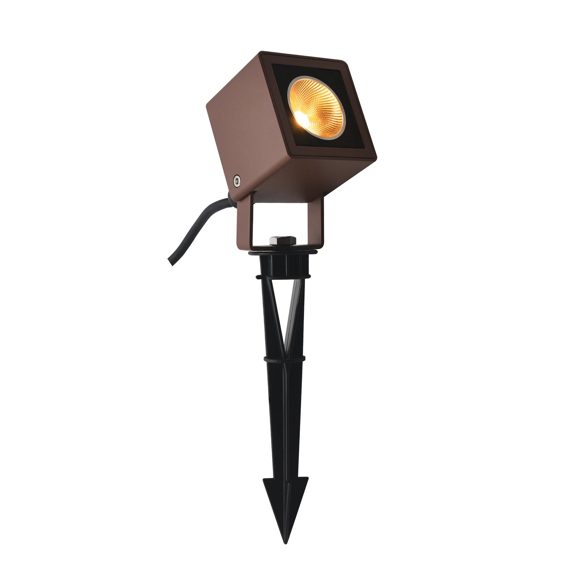 SLV NAUTILUS 10 Spike led buitenlamp met grondpin roestkleurig - 660lm - 8.5W - 3000K - IP65 -