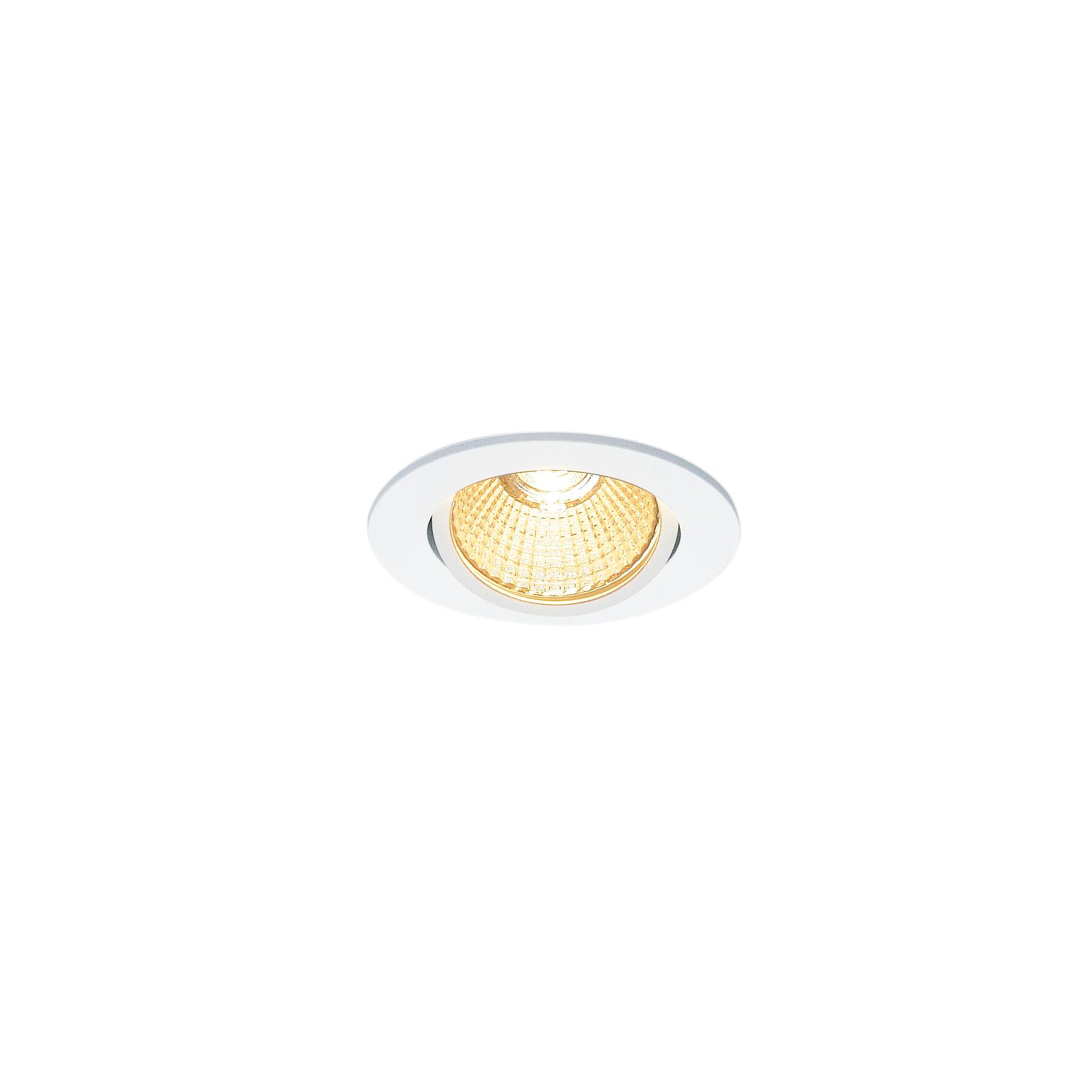 SLV NEW TRIA rond led indoor plafondinbouwlamp wit - 7,2W - 3000K - IP20