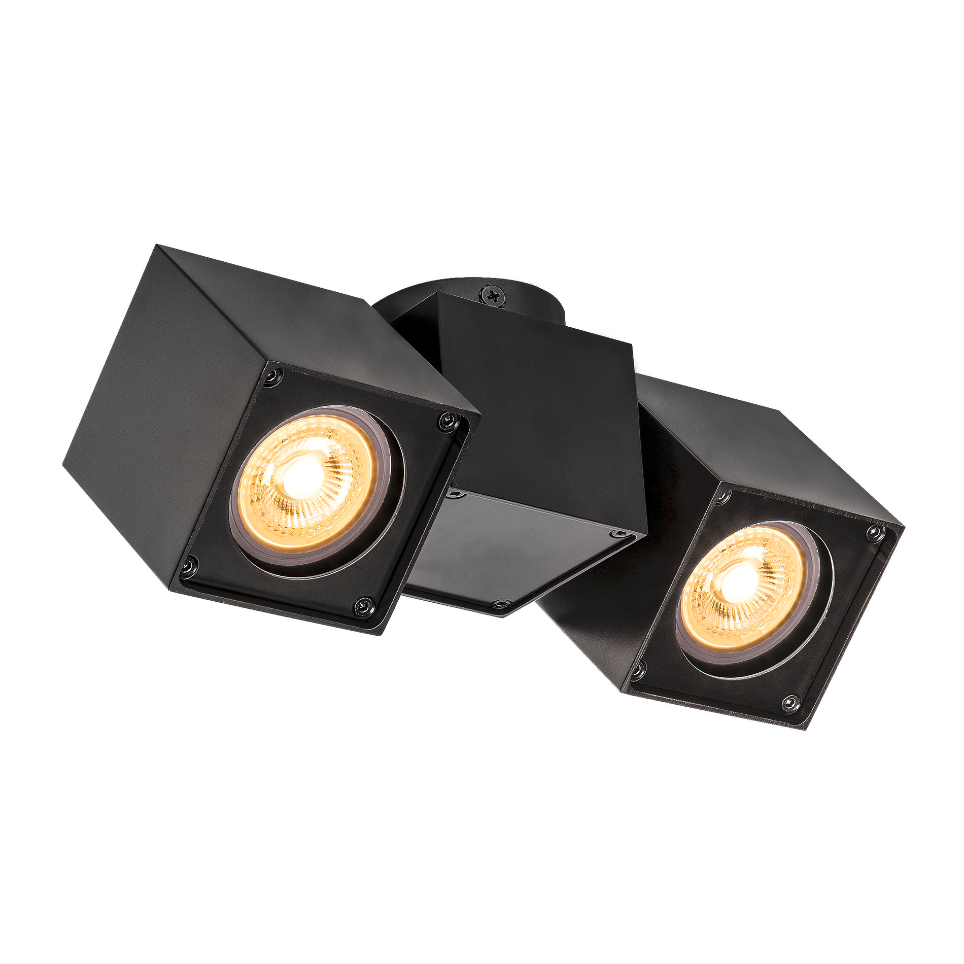 SLV SLV ALTRA DICE CW LED uitwisselbaar wand- en plafondopbouwlamp double QPAR51 zwart 23x70cm - 50W -
