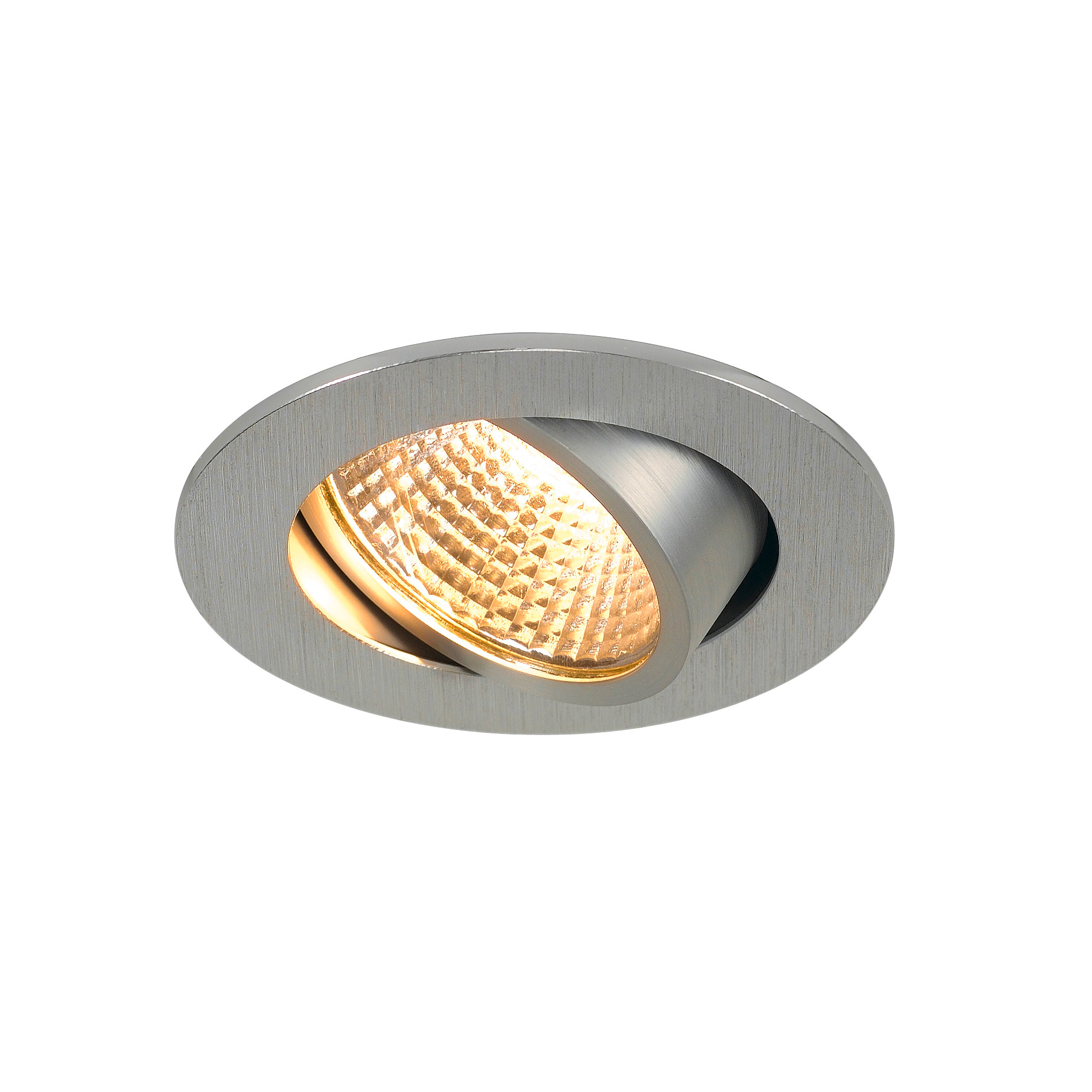 SLV SLV new tria 68 I CS DL alu round inbouwspot voor laag plafond - 300lm - 5.3W - 2700K - IP20