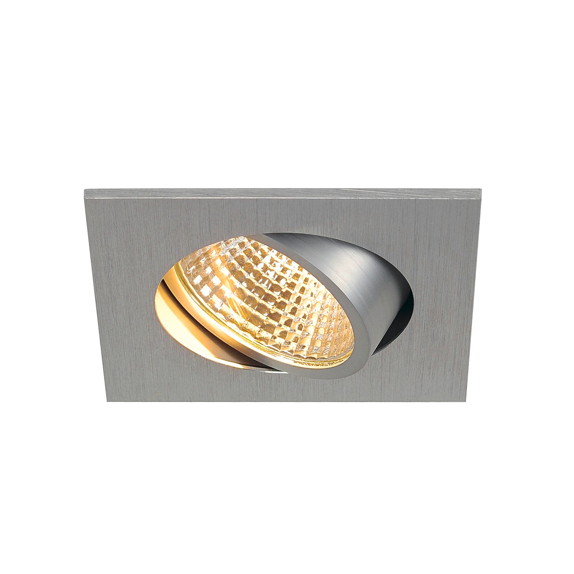 SLV SLV new tria 68 I CS DL alu square inbouwspot voor laag plafond - 300lm - 5.3W - 2700K - IP20