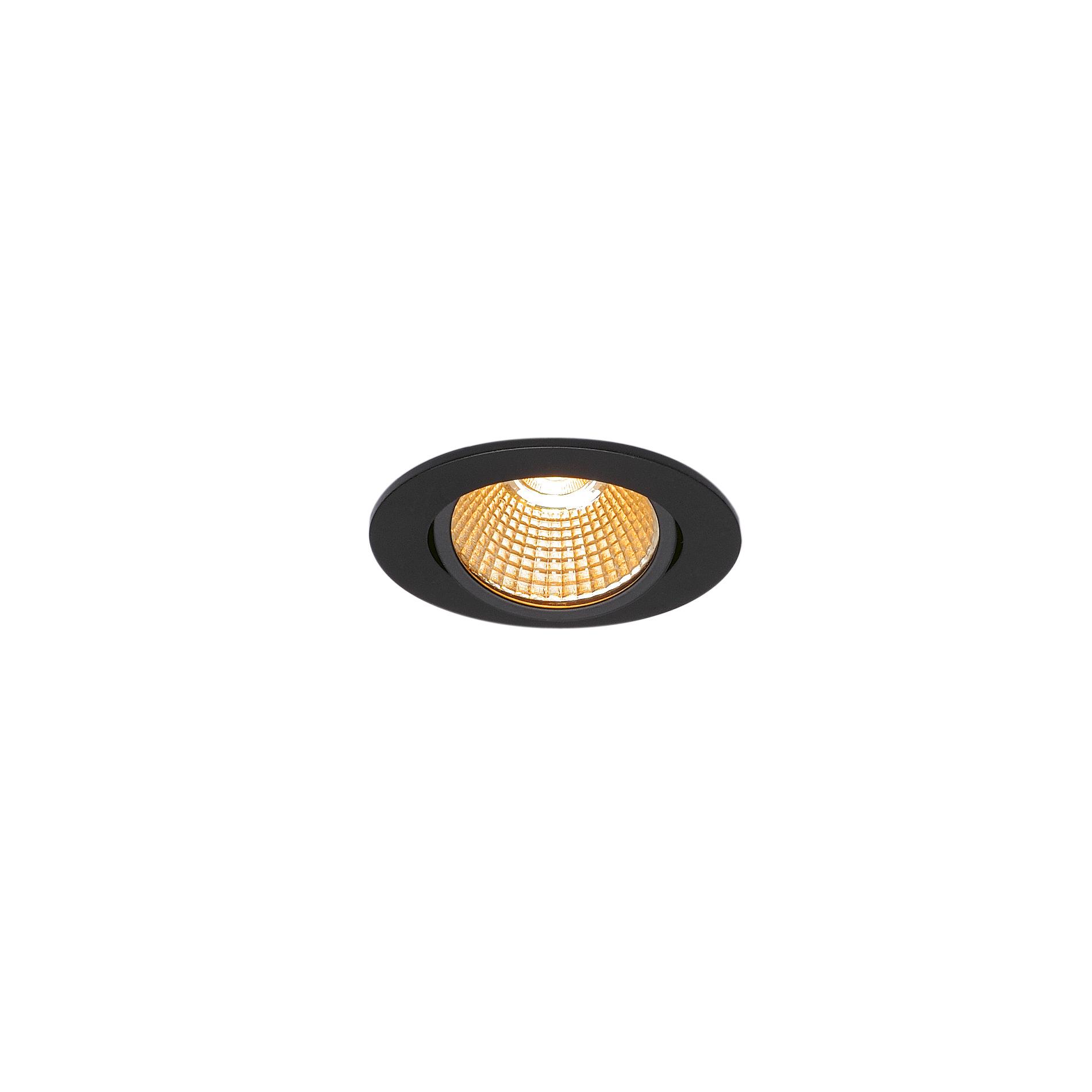 SLV new tria 68 I CS DL black LED inbouwspot - 800lm - 11W - 2700K - IP20