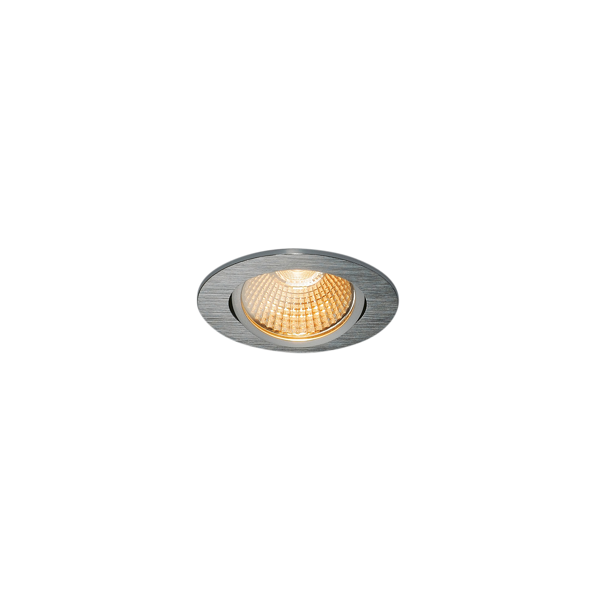 SLV SLV new tria 68 I CS DL alu round LED niet uitwisselbaar inbouwspot - 800lm - 11W - 2700K - IP20
