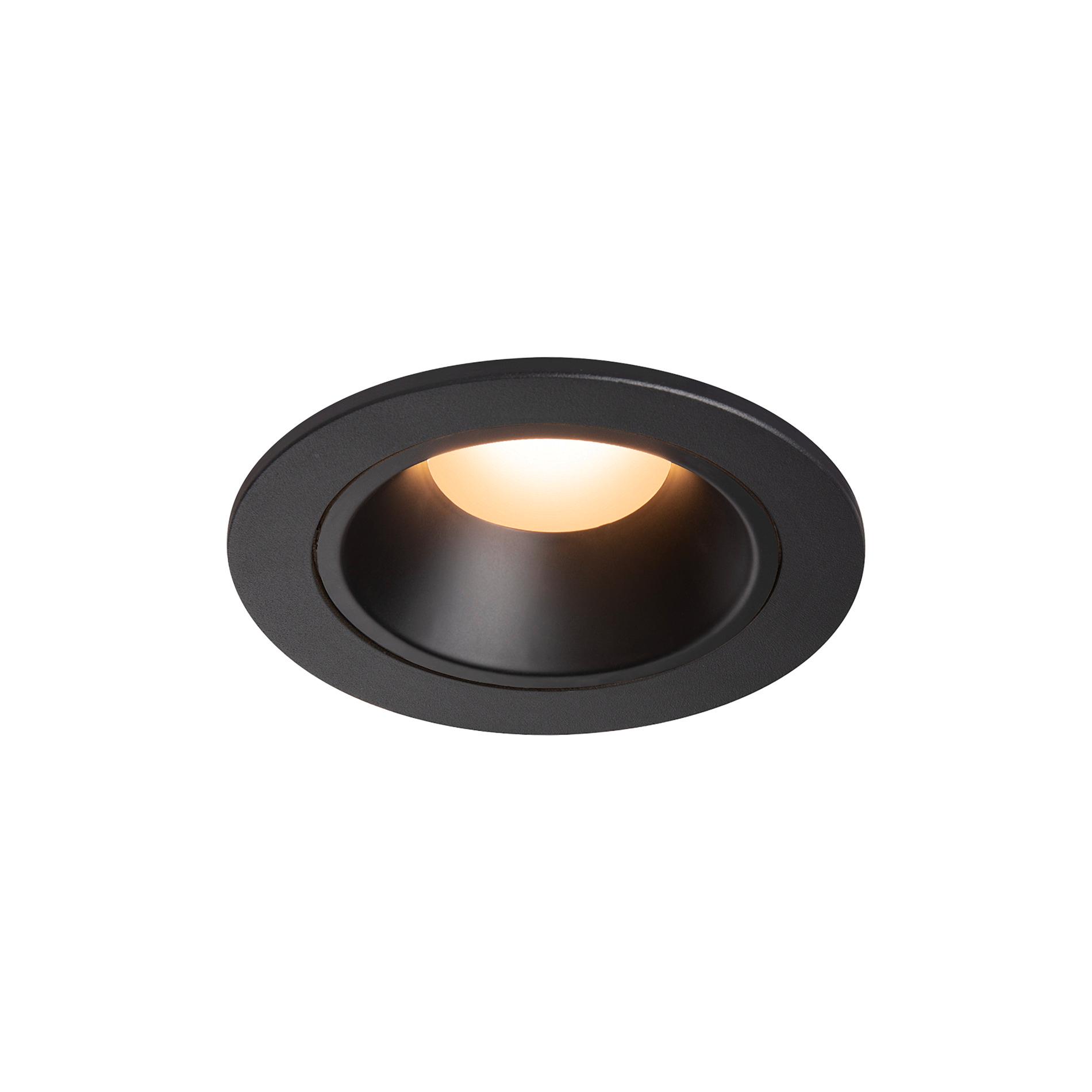 SLV NUMINOS DL S b/b led inbouwspot zwart 2700K 20° - 670lm - 8.6W - IP20 - 52x80cm