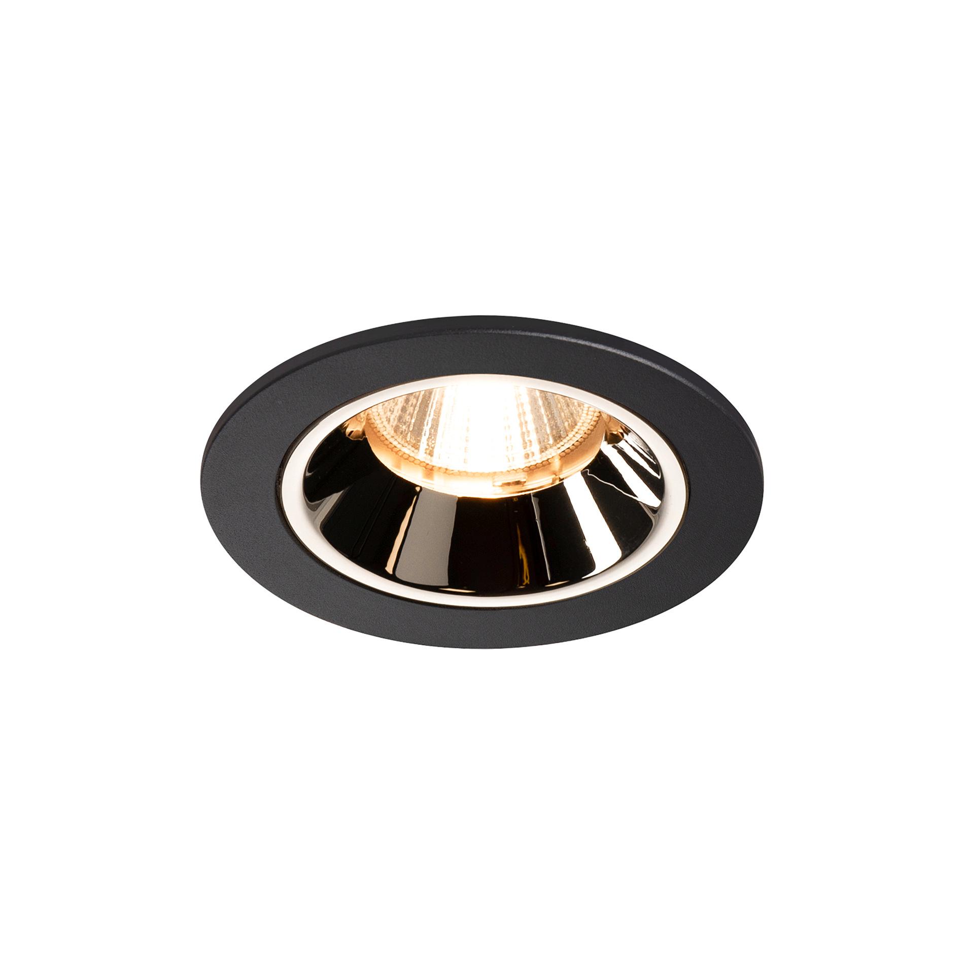 SLV NUMINOS DL S b/c led inbouwspot ZW/CHROOM 2700K 40° - 690lm - 8.6W - 2700K - IP20
