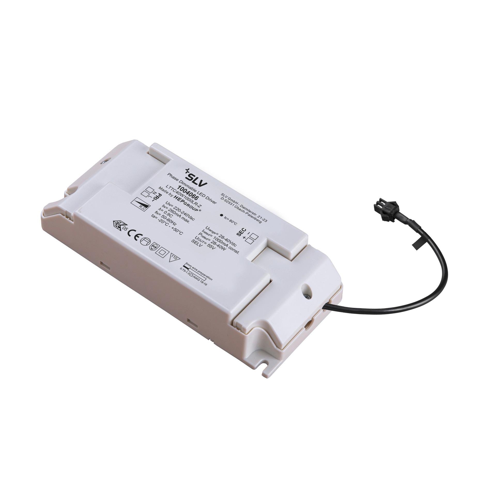 SLV LED Driver 28 40W 1000mA PHASE 15x40cm - IP20