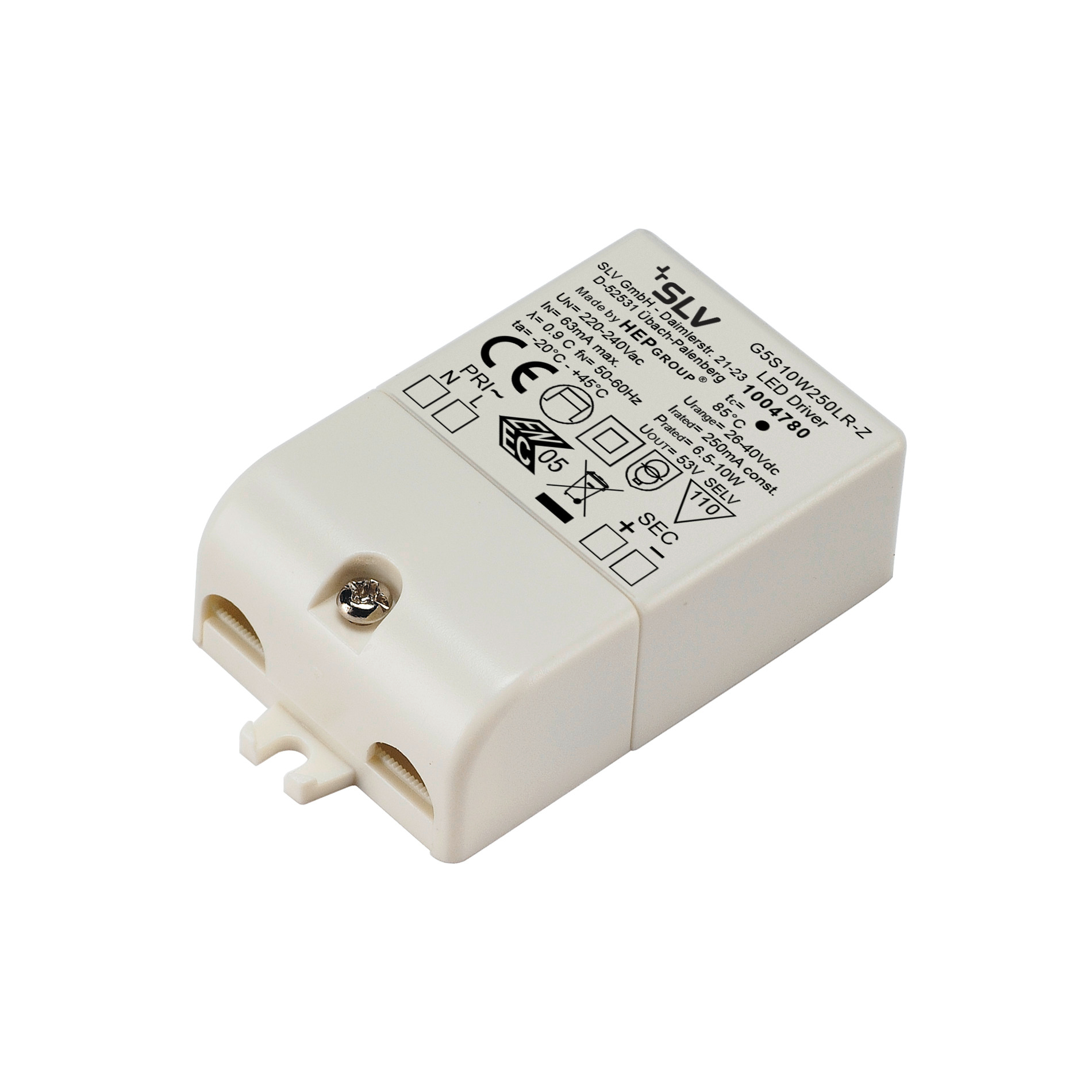 SLV SLV LED Driver 6,5-10W 65x39cm - IP20