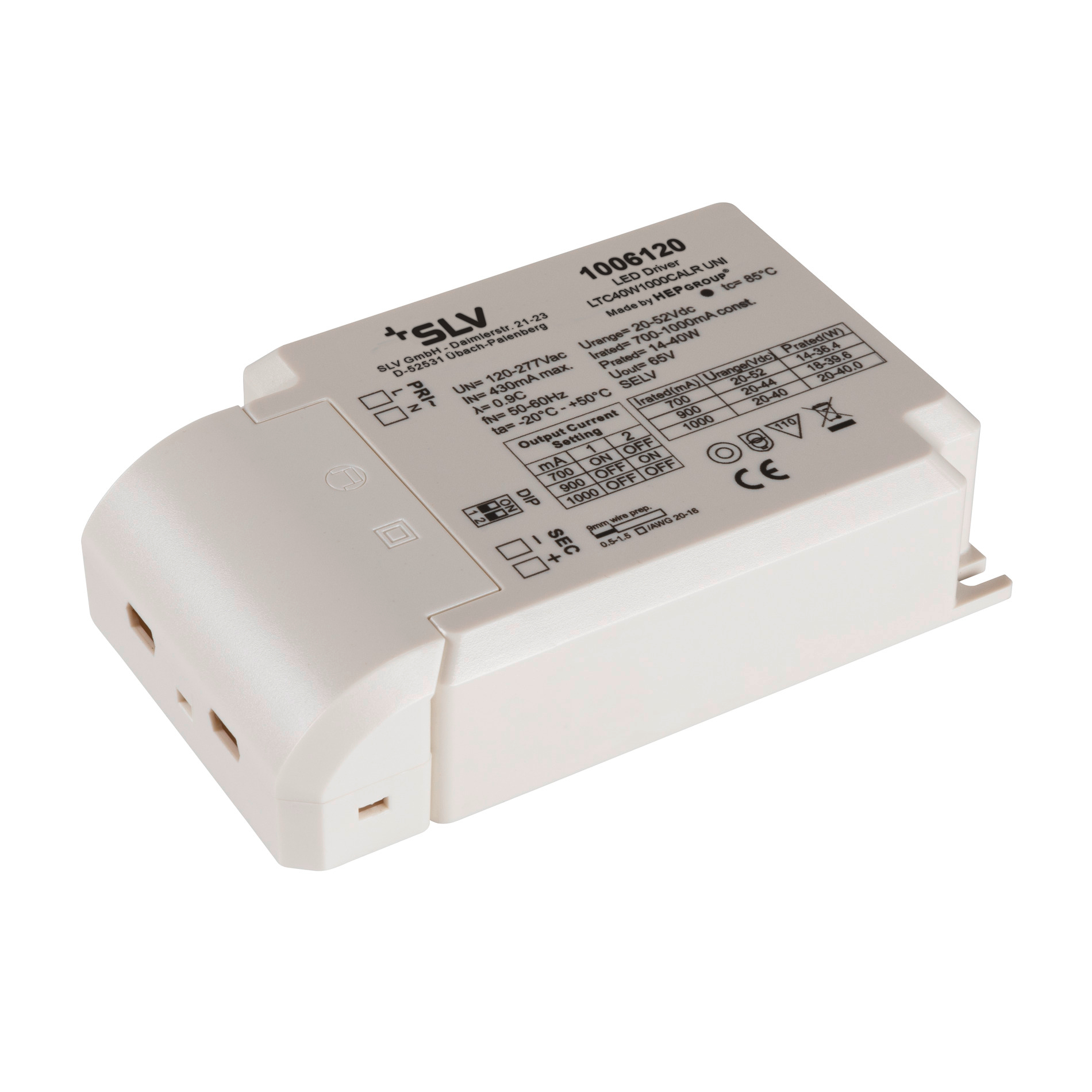 SLV SLV LED driver 12x79cm - IP20