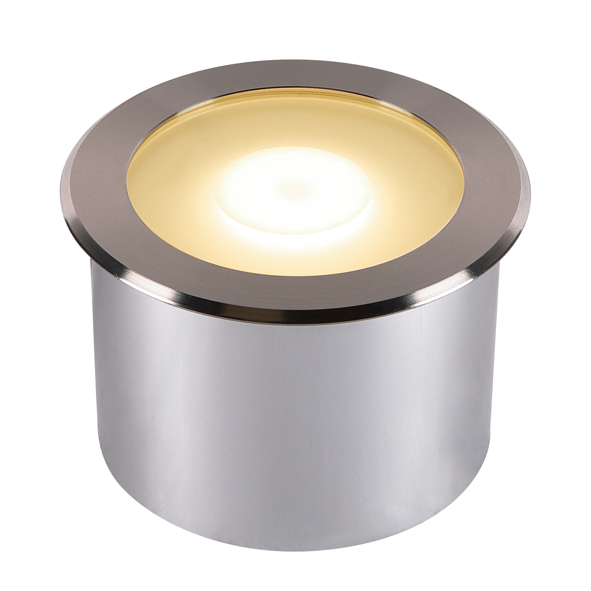 SLV SLV dasar FLAT round 120 EL RVS 4K LED grondspot - 520lm - 7W - 4000K - IP65 - 80x12cm