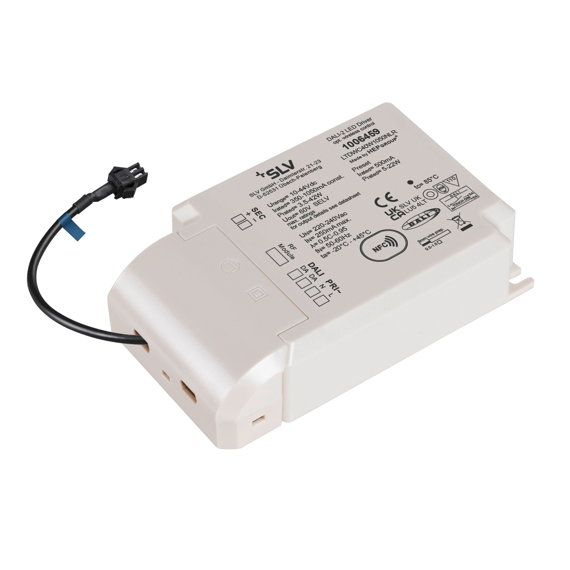 Slv Led Bridge Driver 42w 500 Ma Voor Numinos Inclusief Radio Interface