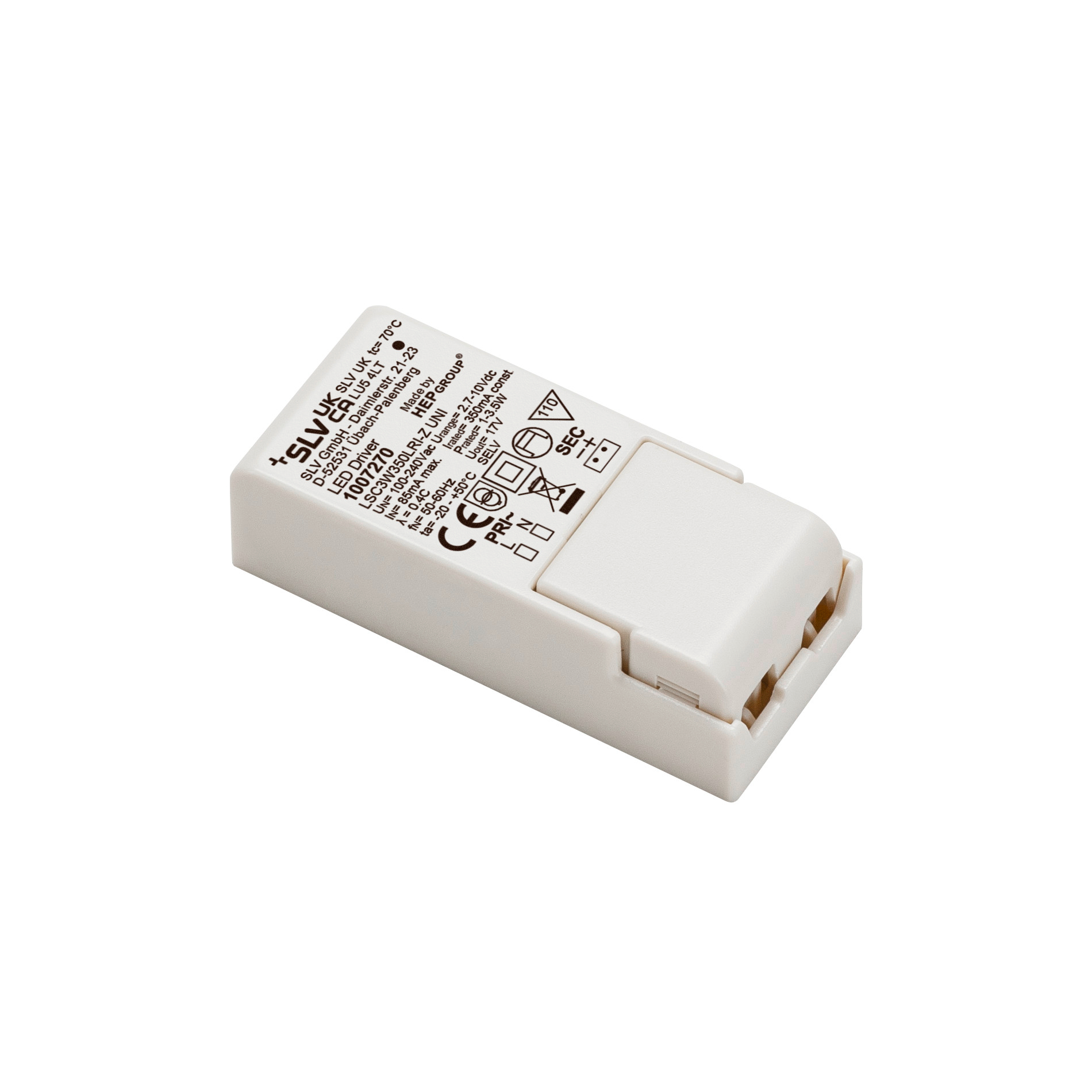 SLV SLV Led driver 3 W 350 mA 65x29cm - IP20