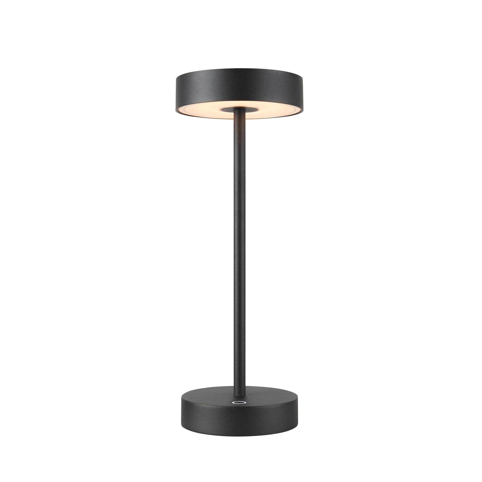 SLV VINOLINA, tafelarmatuur, accu, IP54, 2700/3000K, TOUCH, zwart