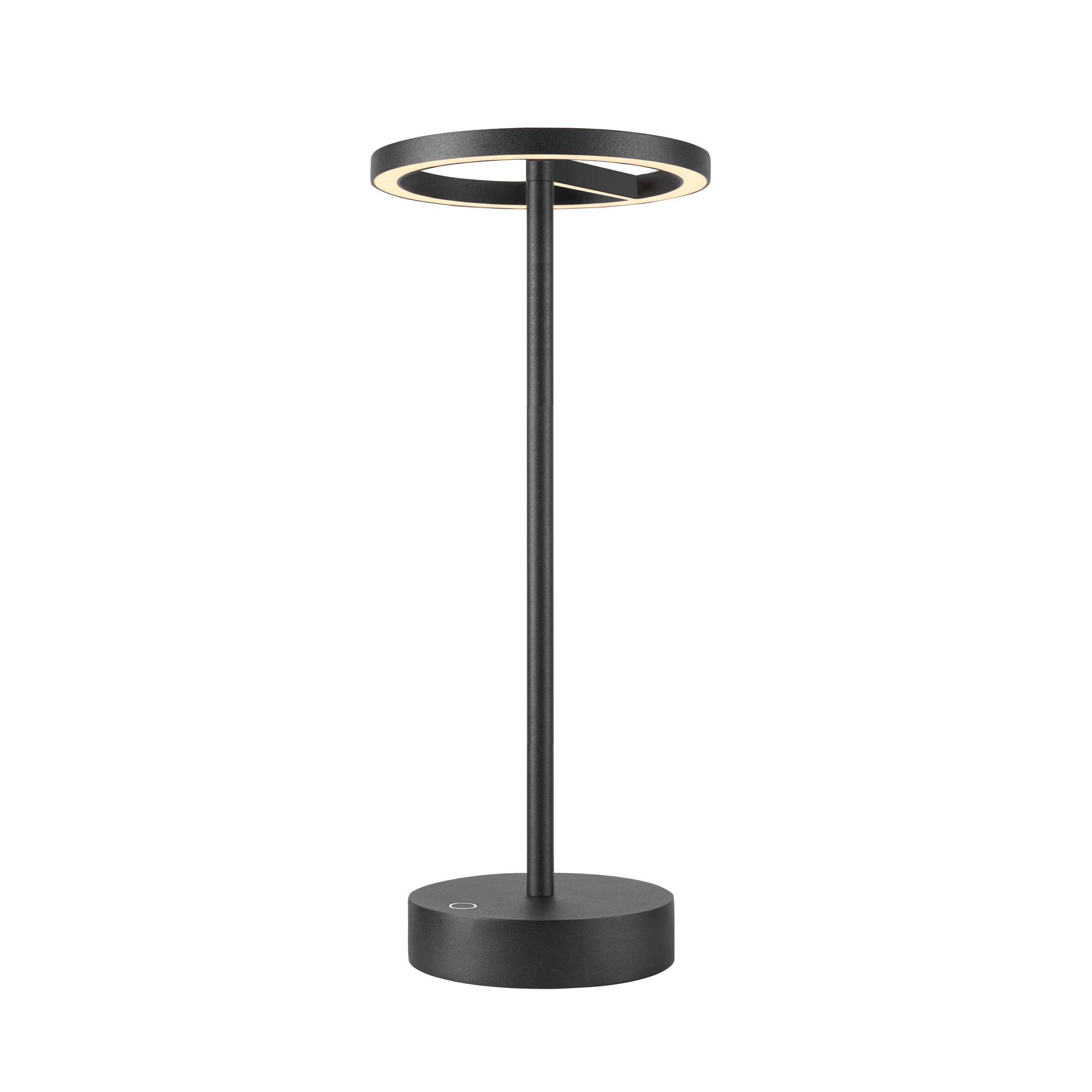 SLV VINOLINA ONE, tafelarmatuur, accu, IP54, 2700K, TOUCH, zwart