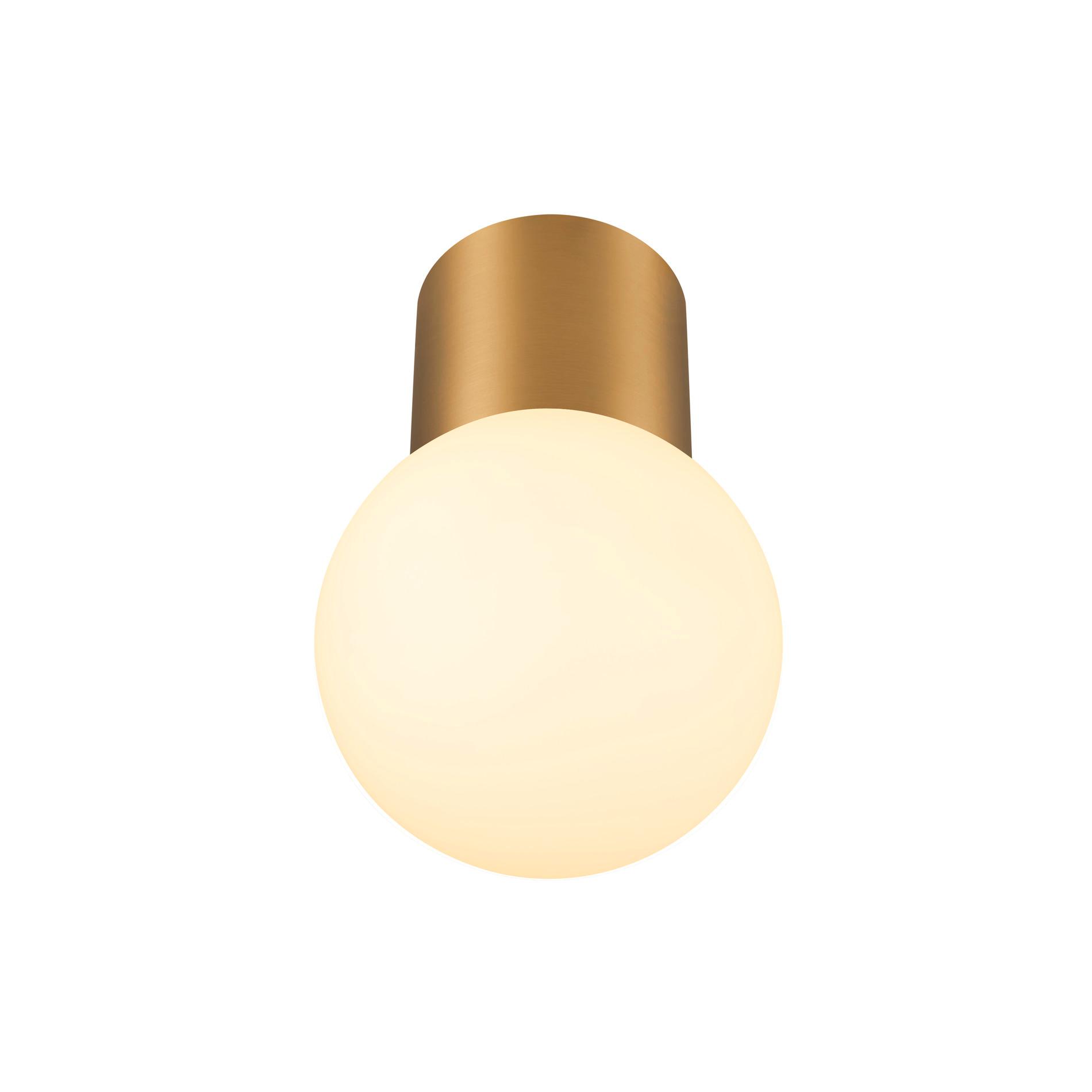 SLV varyt CL E14 messing geborsteld PLAF ROND KOPER LED uitwisselbaar armatuur 12x12cm - 6W - IP44
