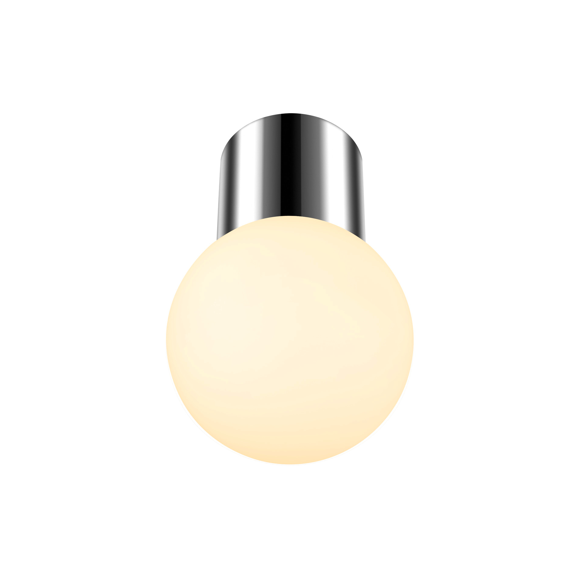 SLV SLV varyt CL E14 chroom PLAF ROND CHR LED uitwisselbaar armatuur 12x12cm - 6W - IP44 - dimbaar