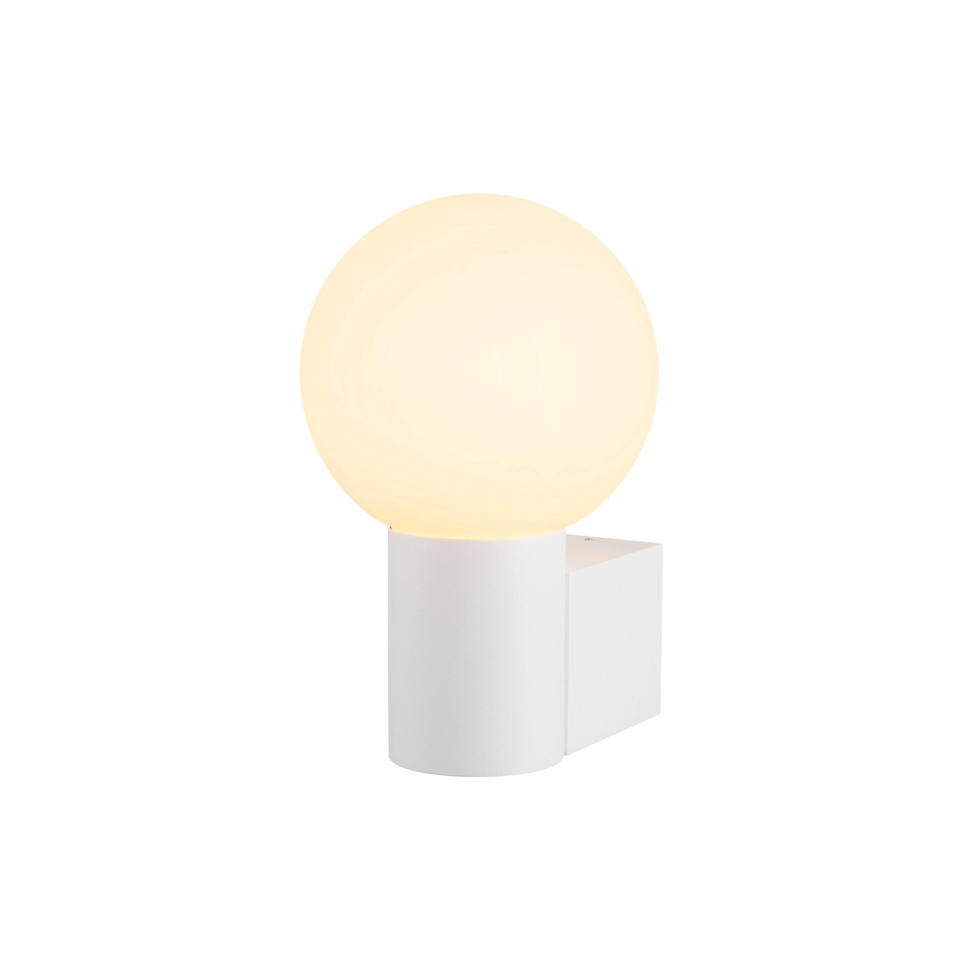 SLV varyt WL E14 wit wand rond 1x E14 LED uitwisselbaar armatuur 15x12cm - 6W - IP44