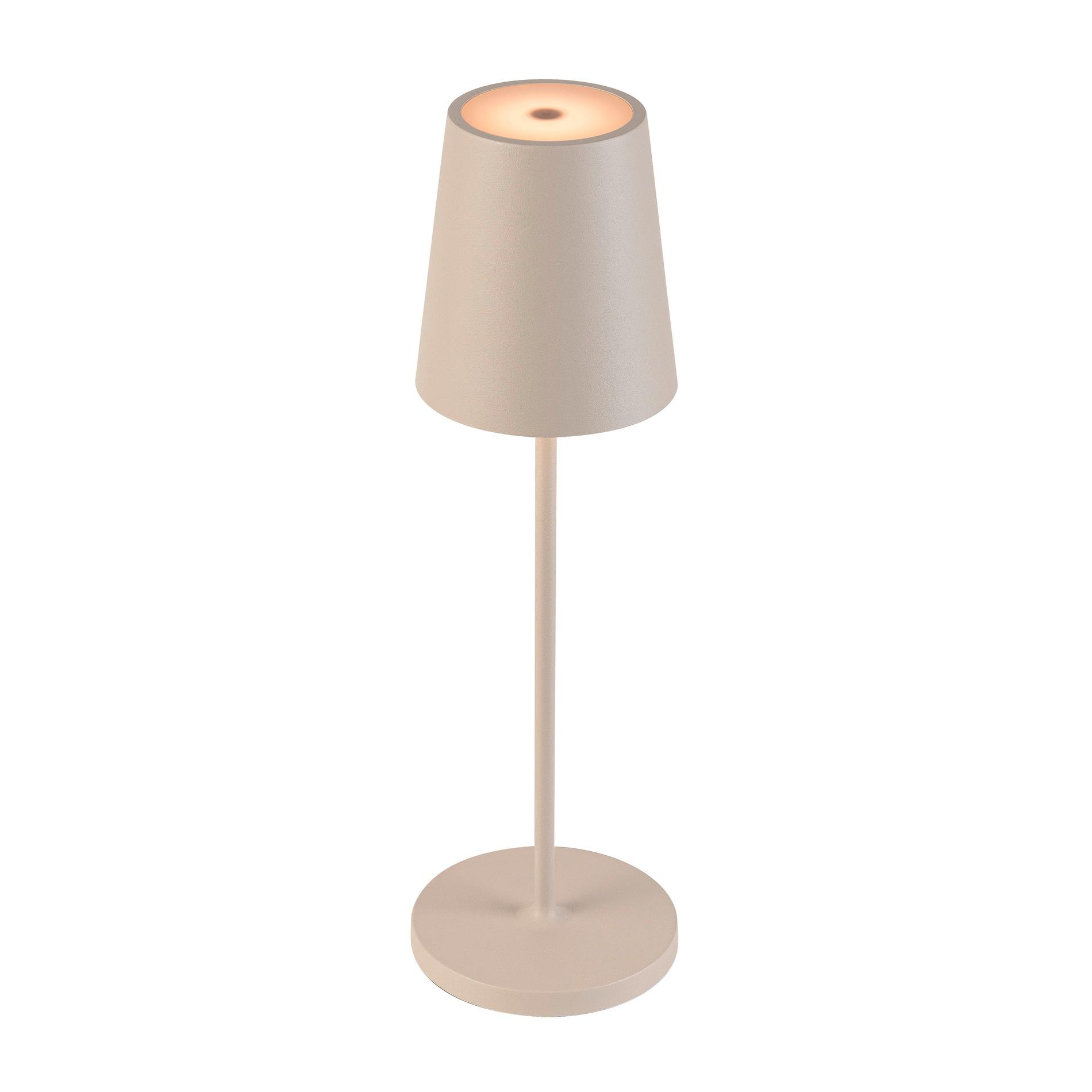 SLV VINOLINA TWO, tafelarmatuur, accu, IP65, 2200/2700/3000K, TOUCH, beige