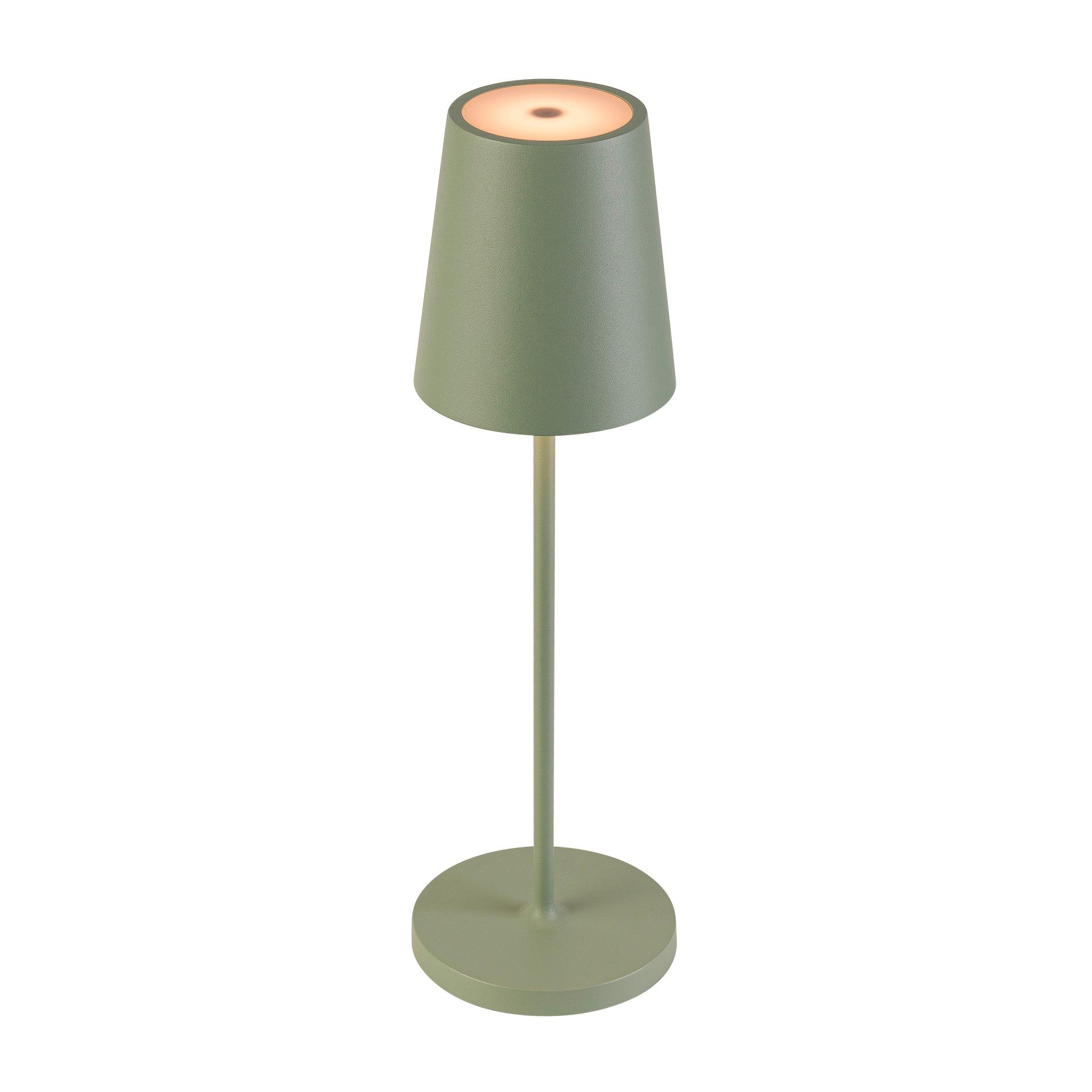 SLV VINOLINA TWO, tafelarmatuur, accu, IP65, 2200/2700/3000K, TOUCH, groen