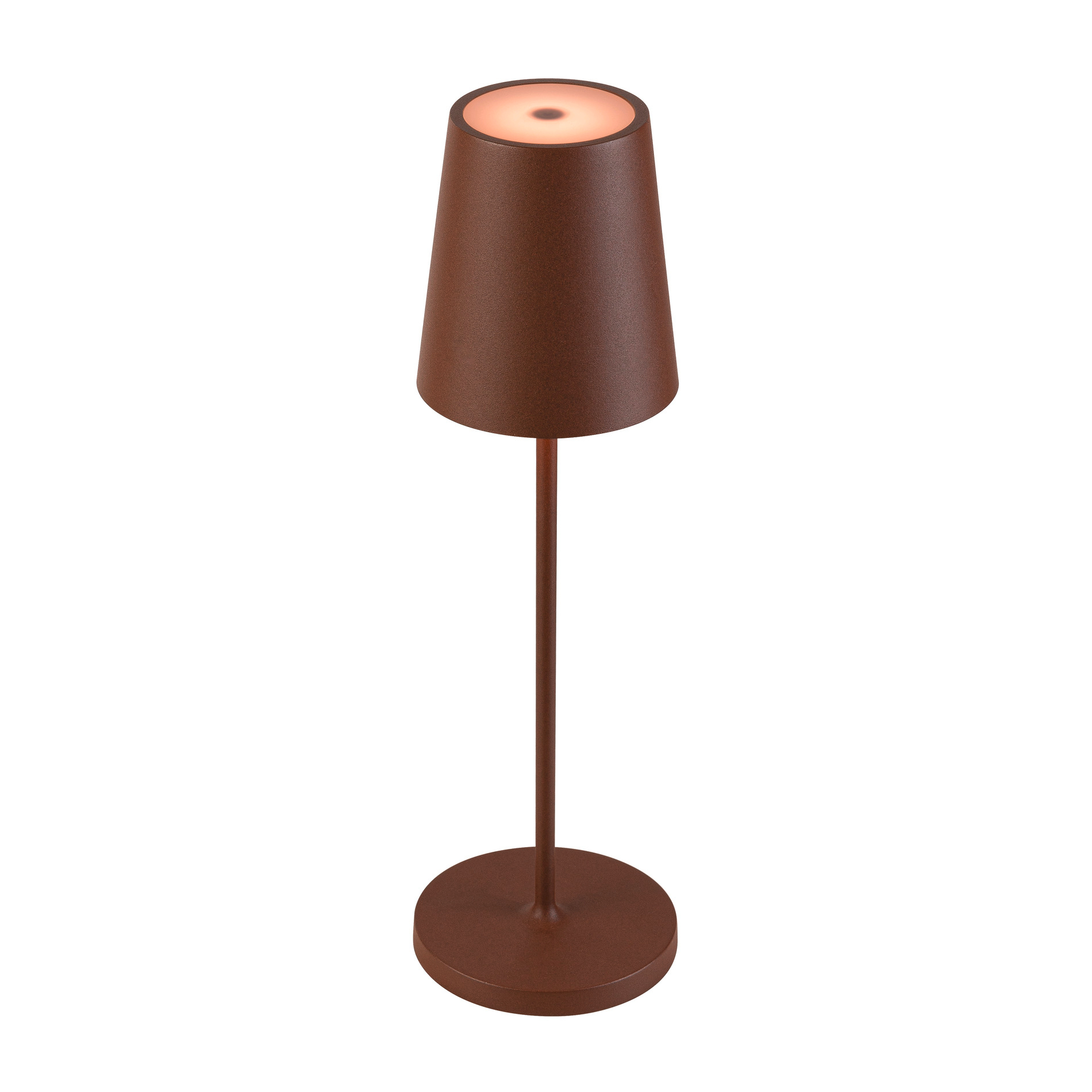SLV SLV VINOLINA TWO, tafelarmatuur, accu, IP65, 2200/2700/3000K, TOUCH, roest