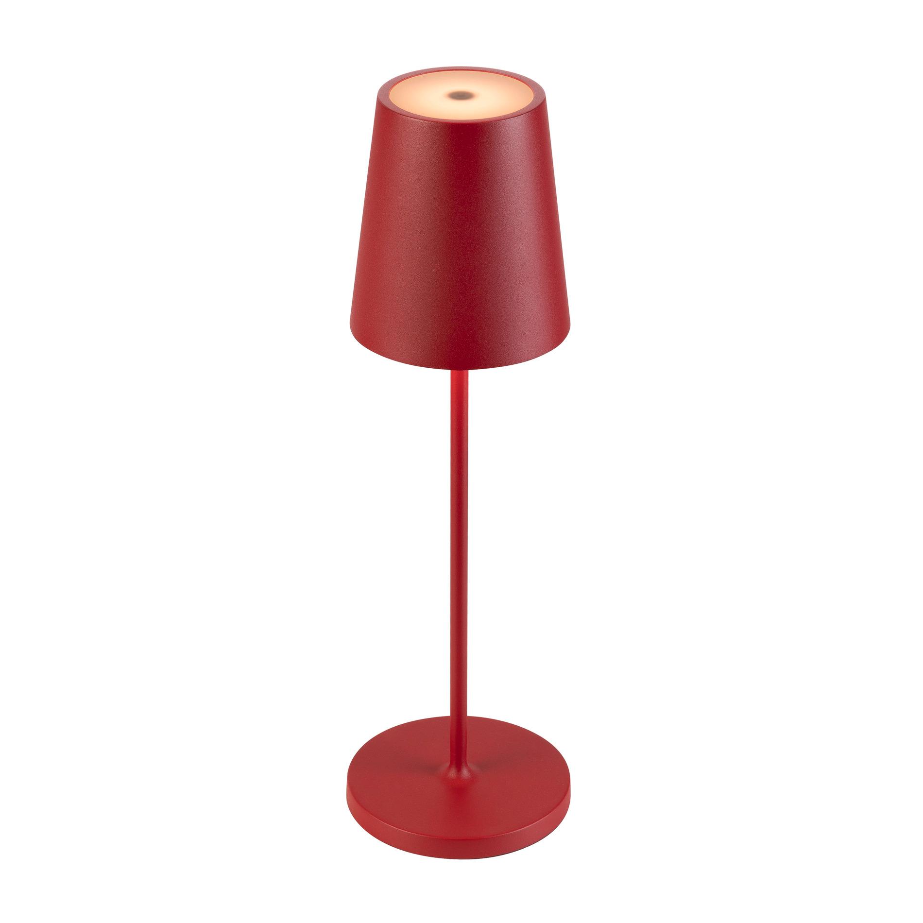 SLV VINOLINA TWO, tafelarmatuur, accu, IP65, 2200/2700/3000K, TOUCH, rood