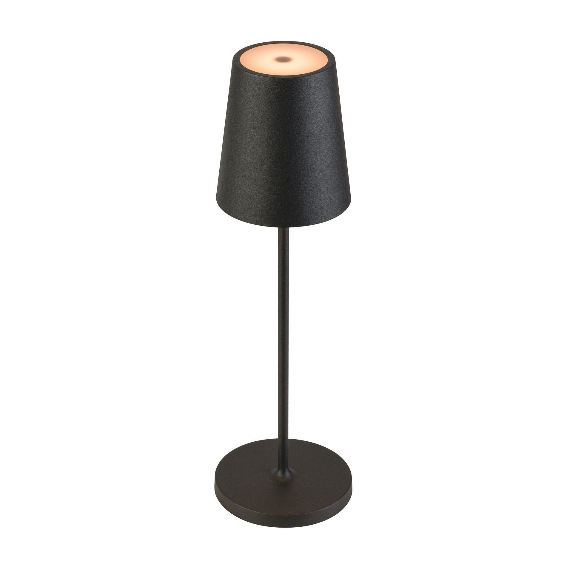 SLV VINOLINA TWO, tafelarmatuur, accu, IP65, 2200/2700/3000K, TOUCH, zwart