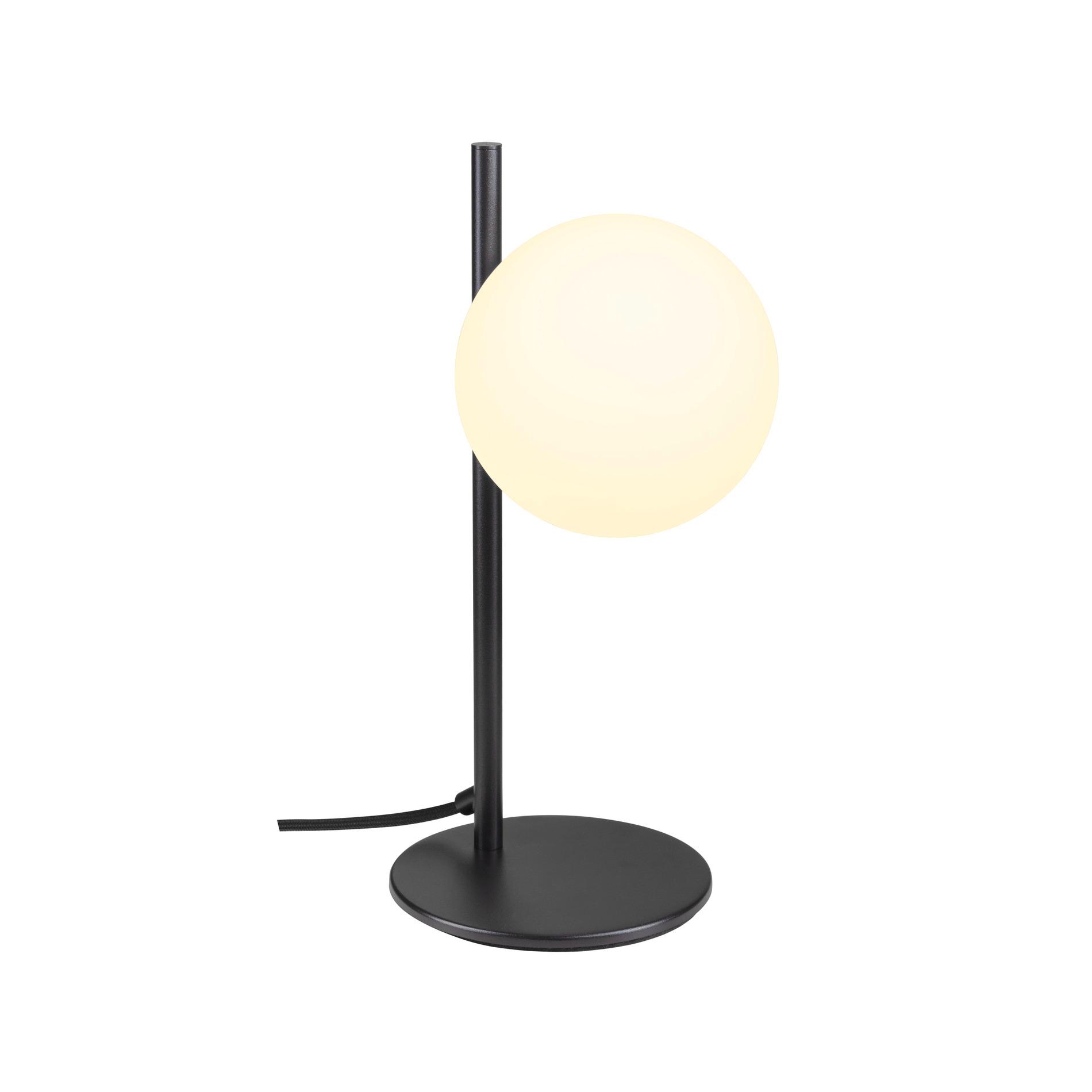 SLV SUN TL, G9, tafelarmatuur, rond, 1 x max. 5 W, IP20, zwart