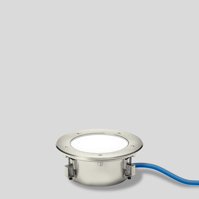 BEGA Grondinbouwarmatuur edelstaal mat - 227lm - 3.9W - 3000K - IP68