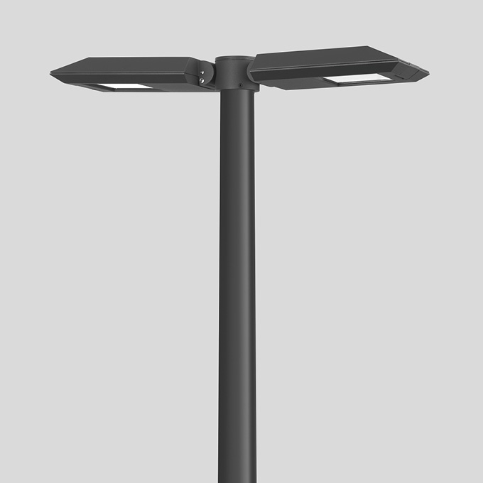 BEGA BEGA Opzetarmatuur grafiet - 10270lm - 69W - 4000K - IP66 - 26x82cm