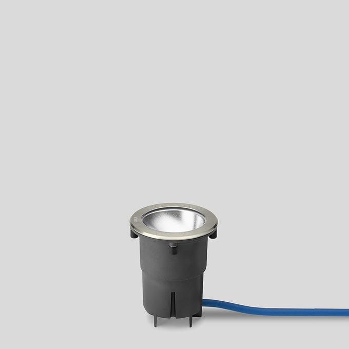 BEGA Grondinbouwarmatuur Edelstaal 11x11cm - 436lm - 4.1W - 3000K - IP67